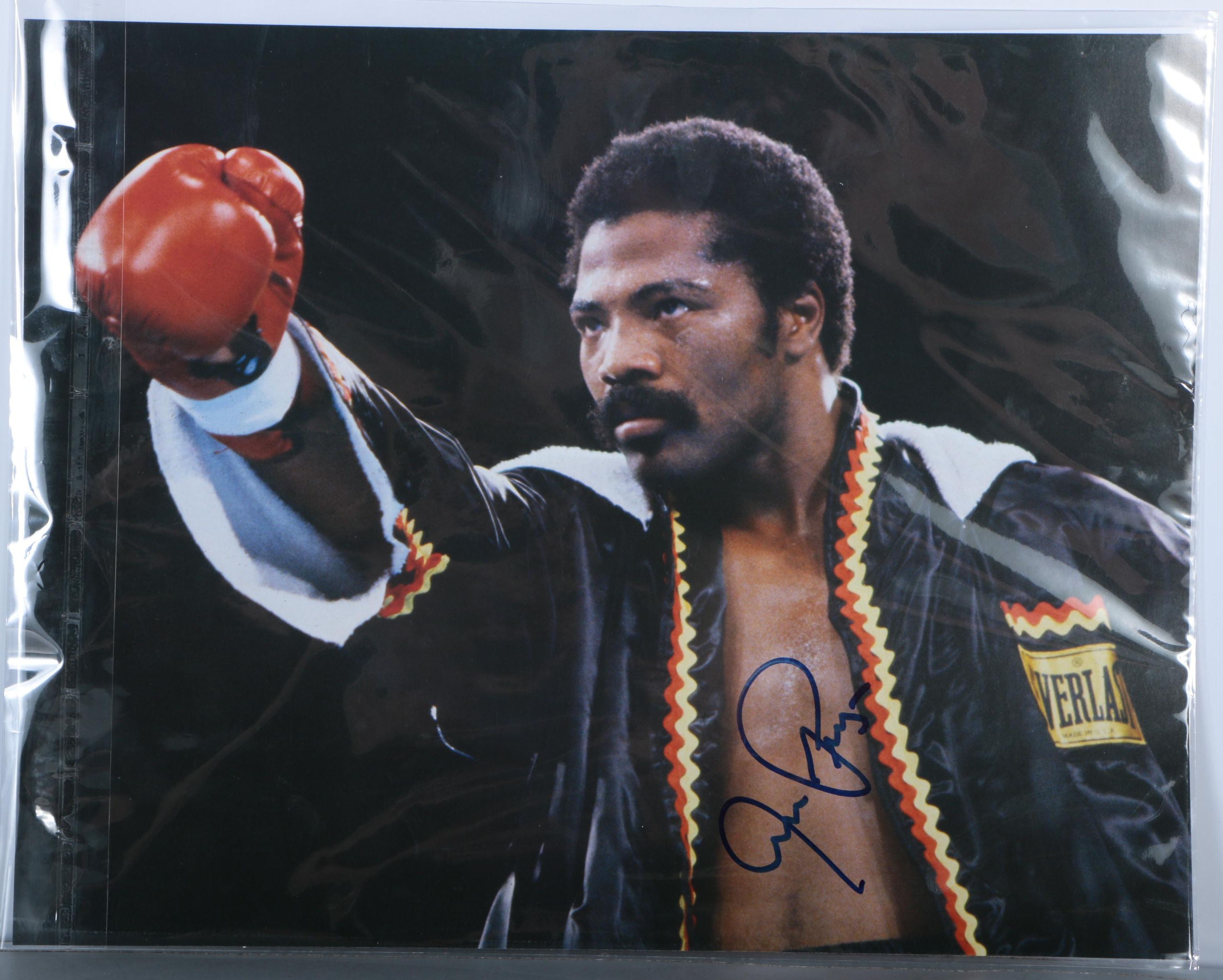Autographed Magazine and Photograph of Boxer Aaron Pryor