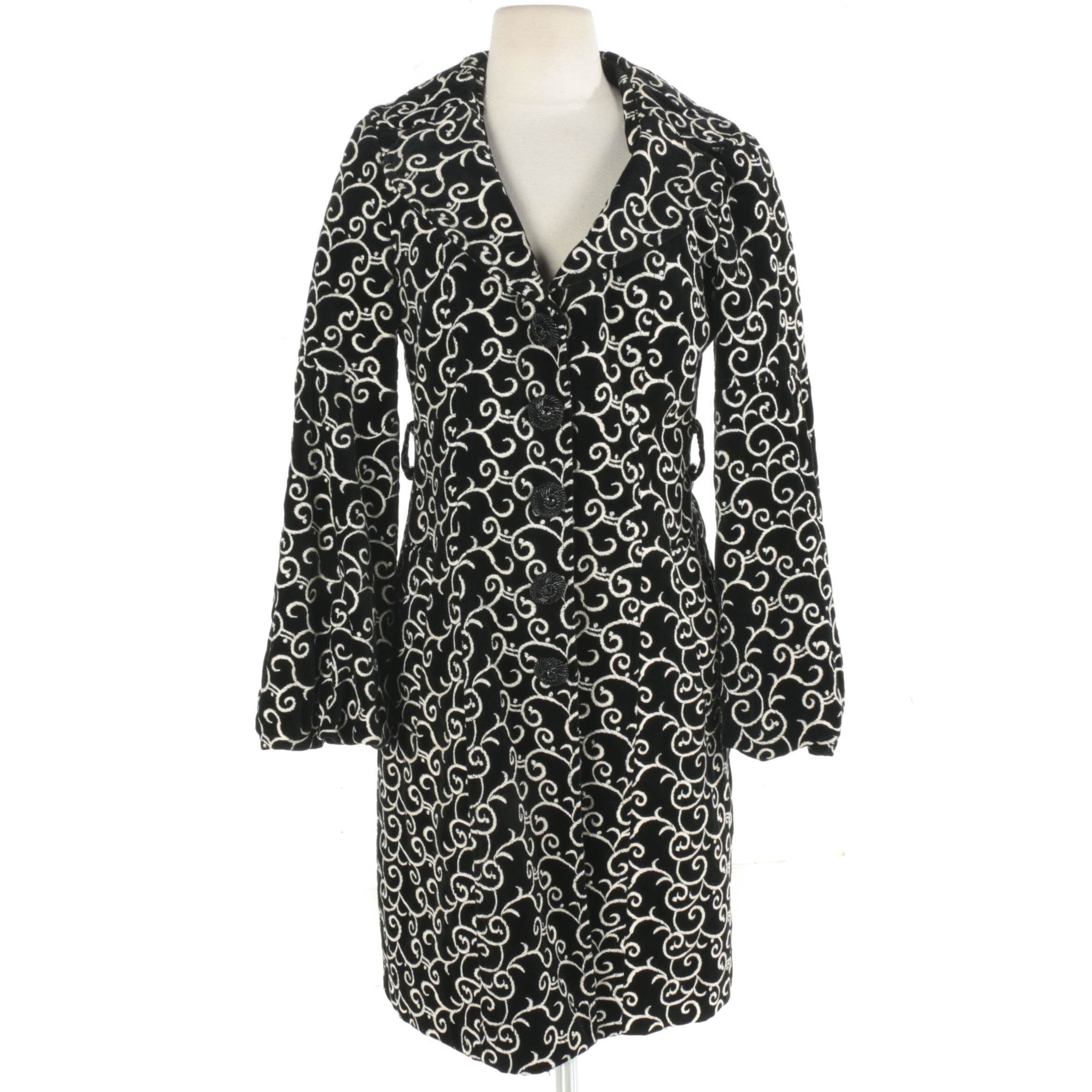 Nanette Lepore Velveteen Overcoat