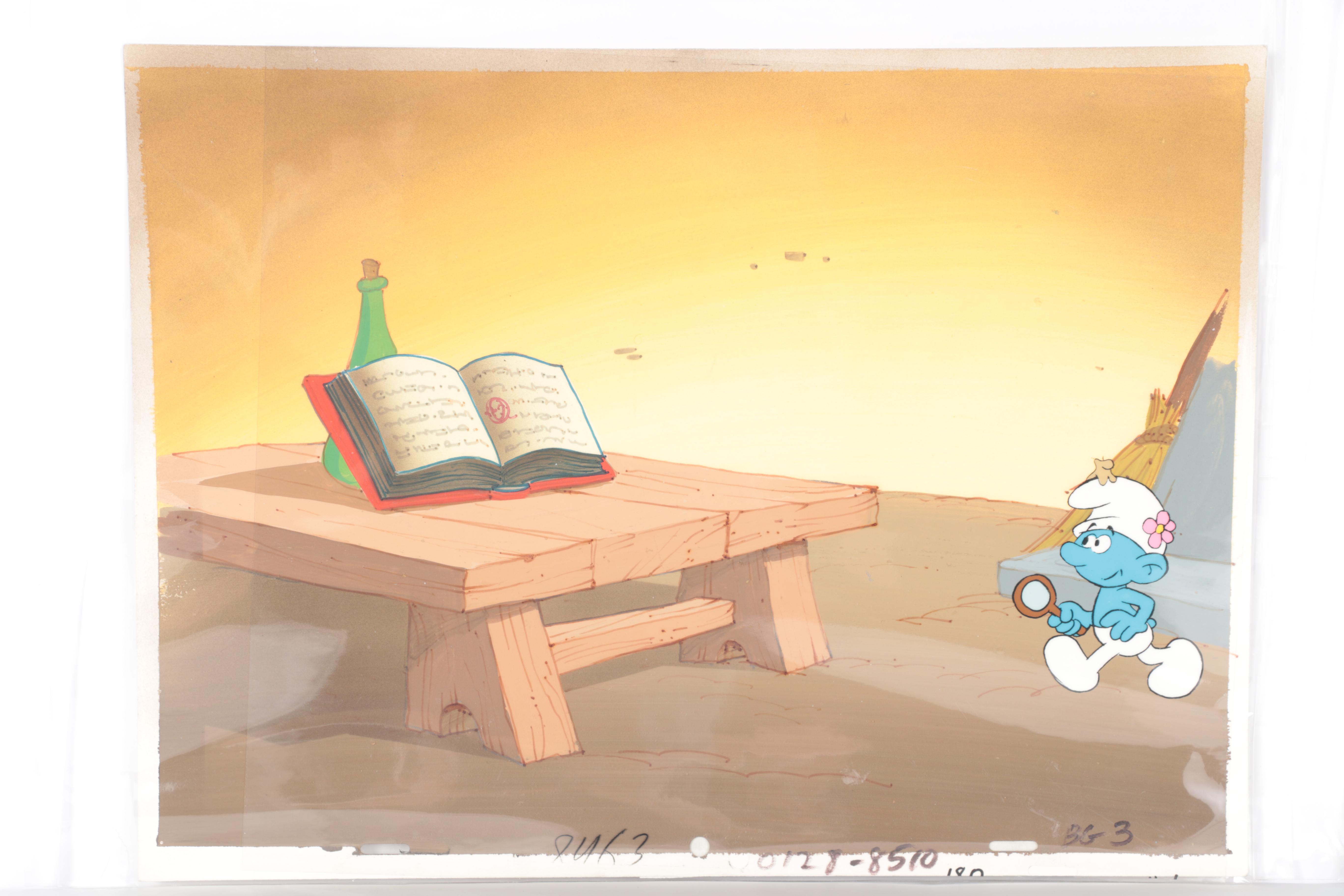 Production Cels Featuring Characters from "The Smurfs"