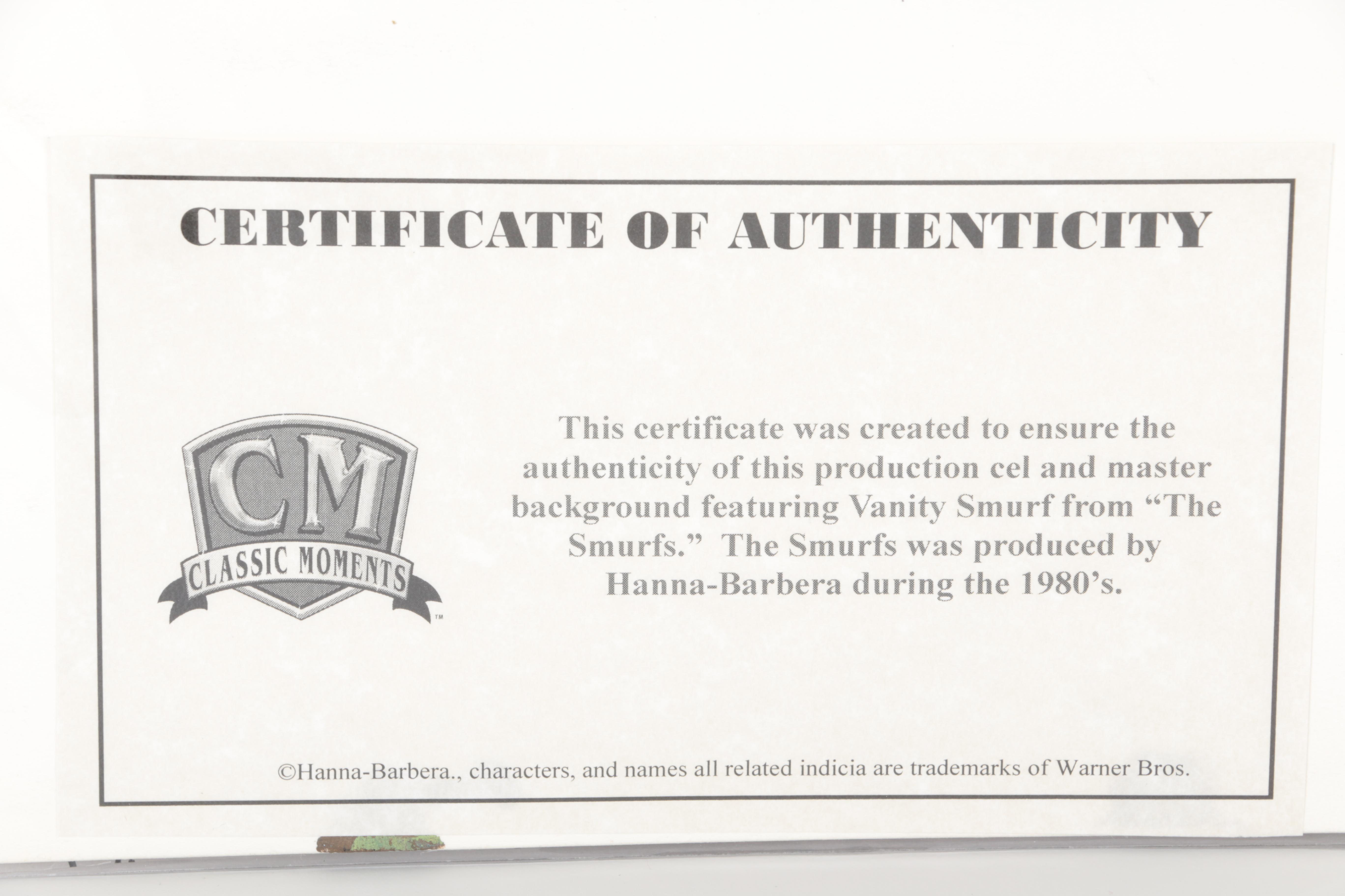 Production Cels Featuring Characters from "The Smurfs"