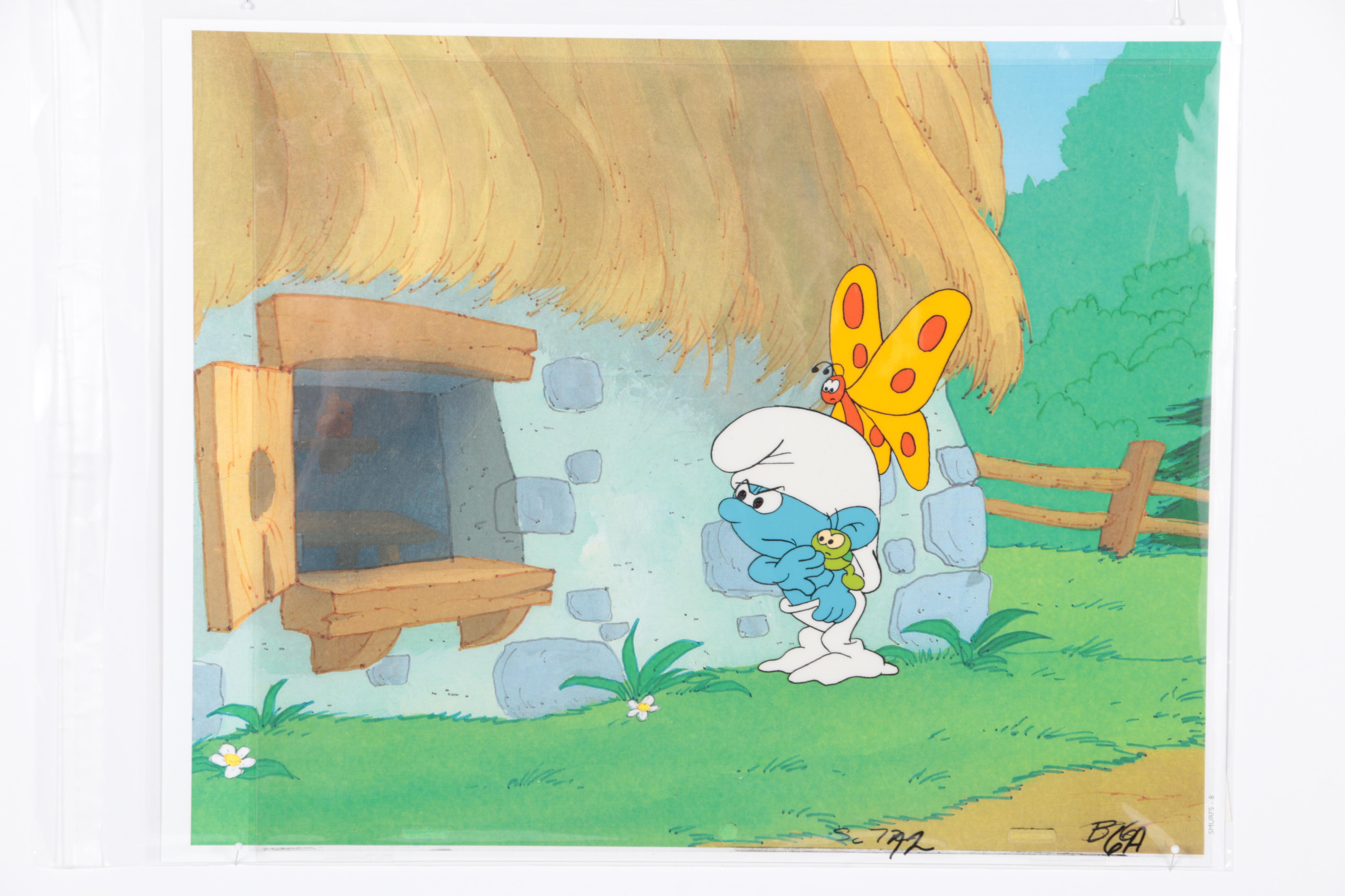 Production Cels Featuring Characters from "The Smurfs"