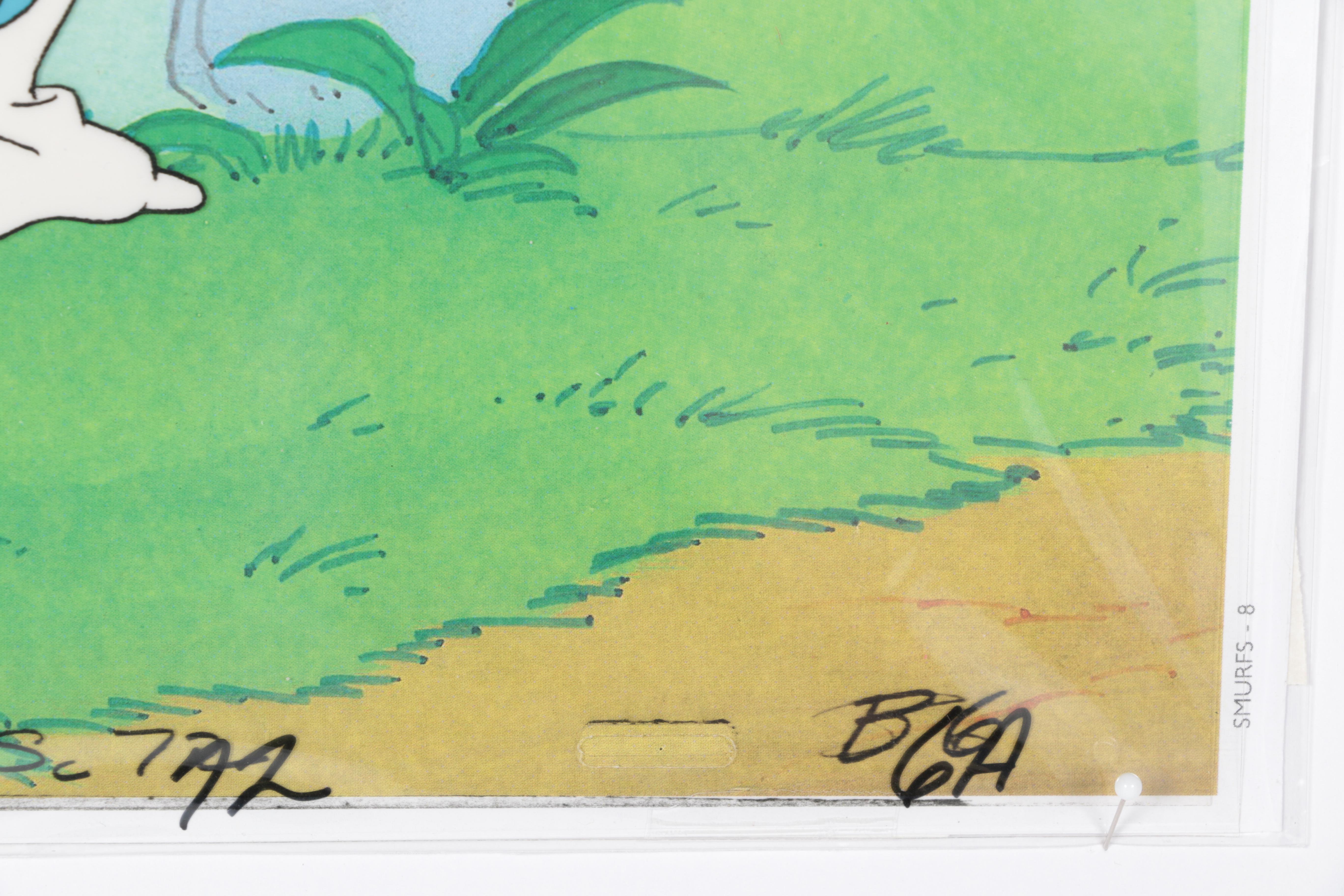 Production Cels Featuring Characters from "The Smurfs"