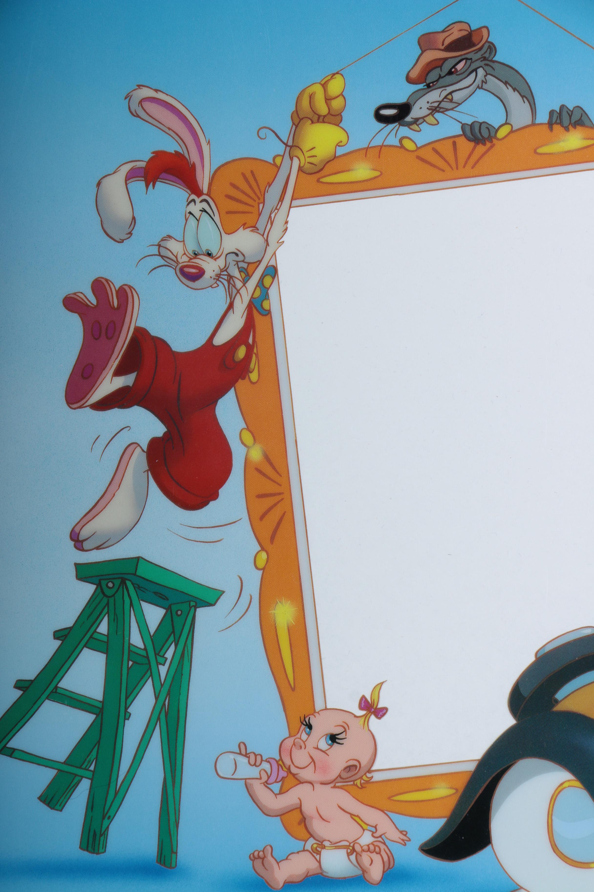 Pair of Roger and Jessica Rabbit Lithocels with Photo Apertures