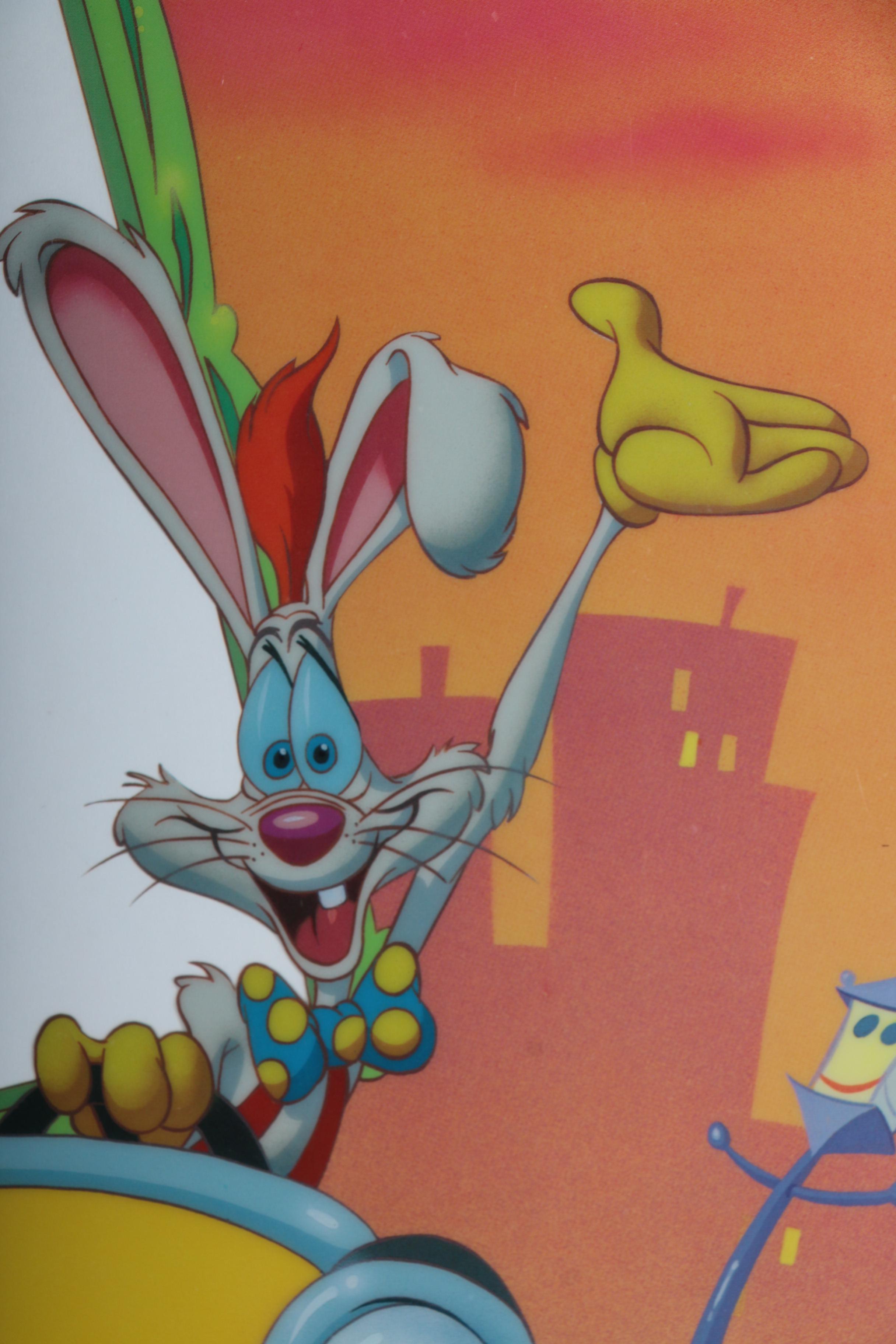 Pair of Roger and Jessica Rabbit Lithocels with Photo Apertures