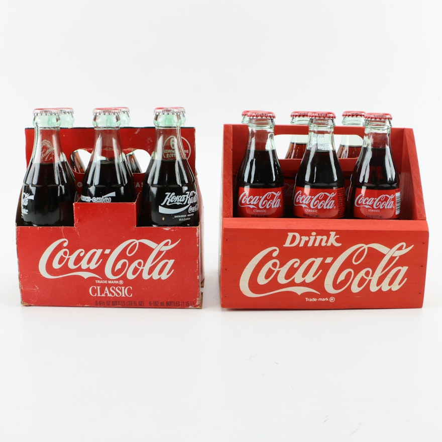 Coca-Cola Glass Bottles and Carriers