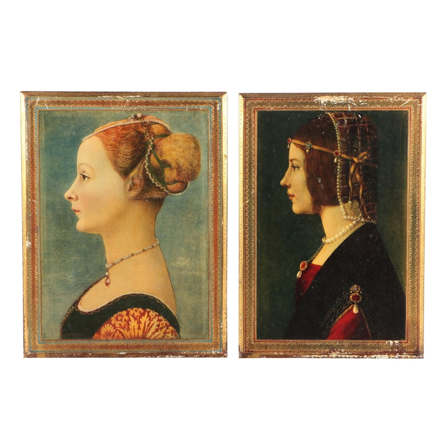 Giclee Prints of Women in Profile After Pollaiolo and Leonardo