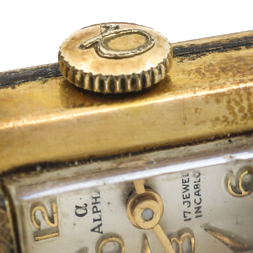 Gold Plated Alpha and Camy Geneva Watches