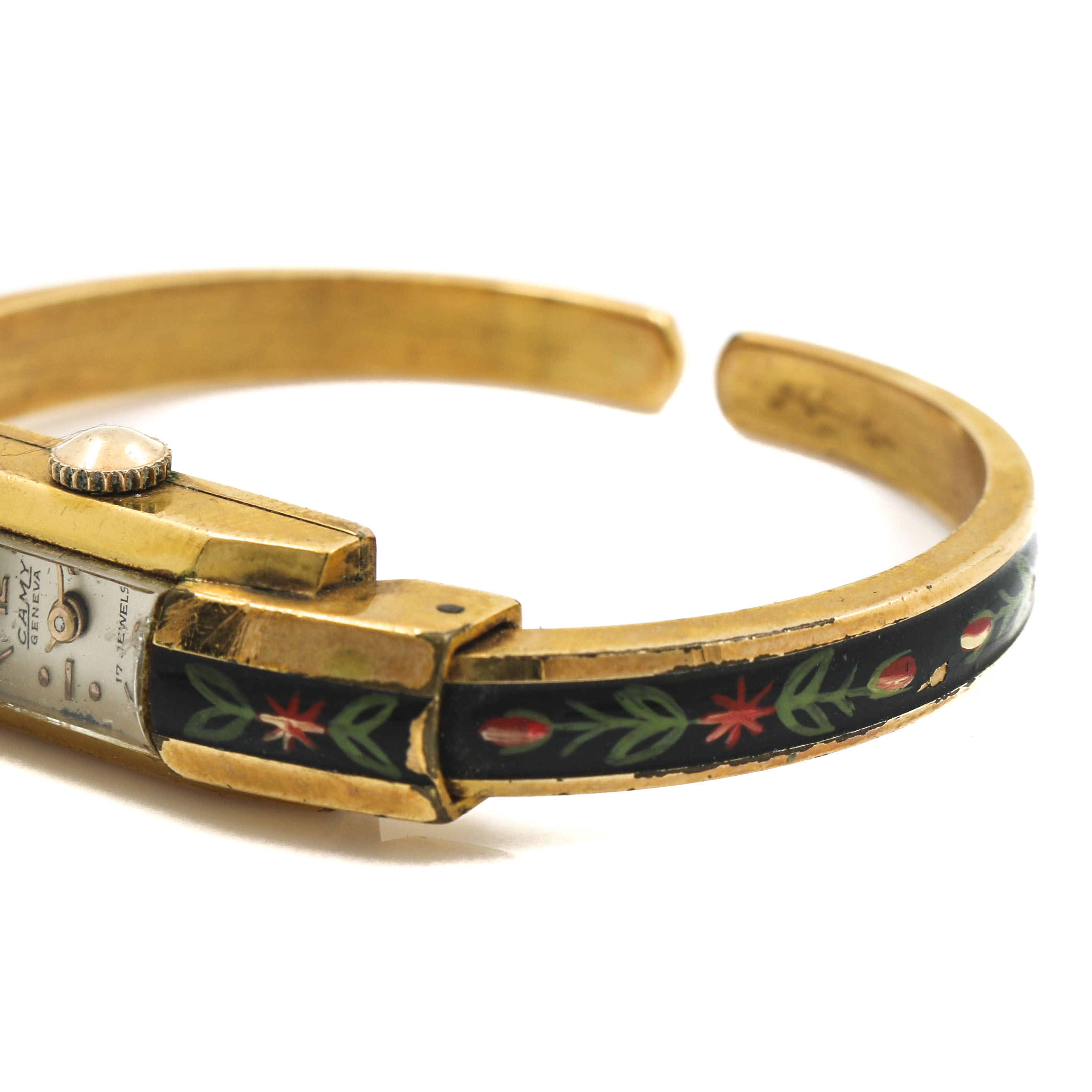 Gold Plated Alpha and Camy Geneva Watches