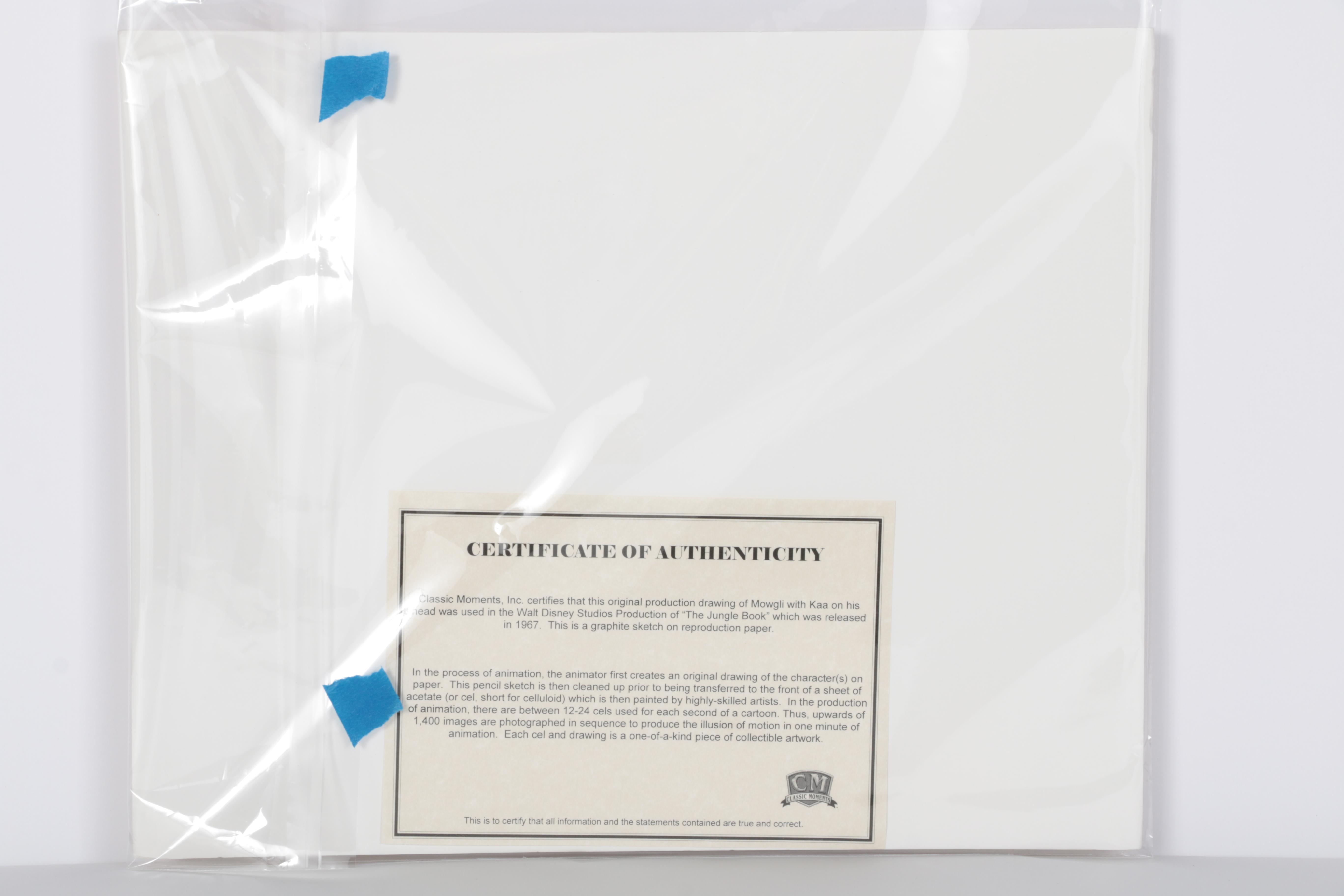 Production Drawing from Disney's "The Jungle Book"