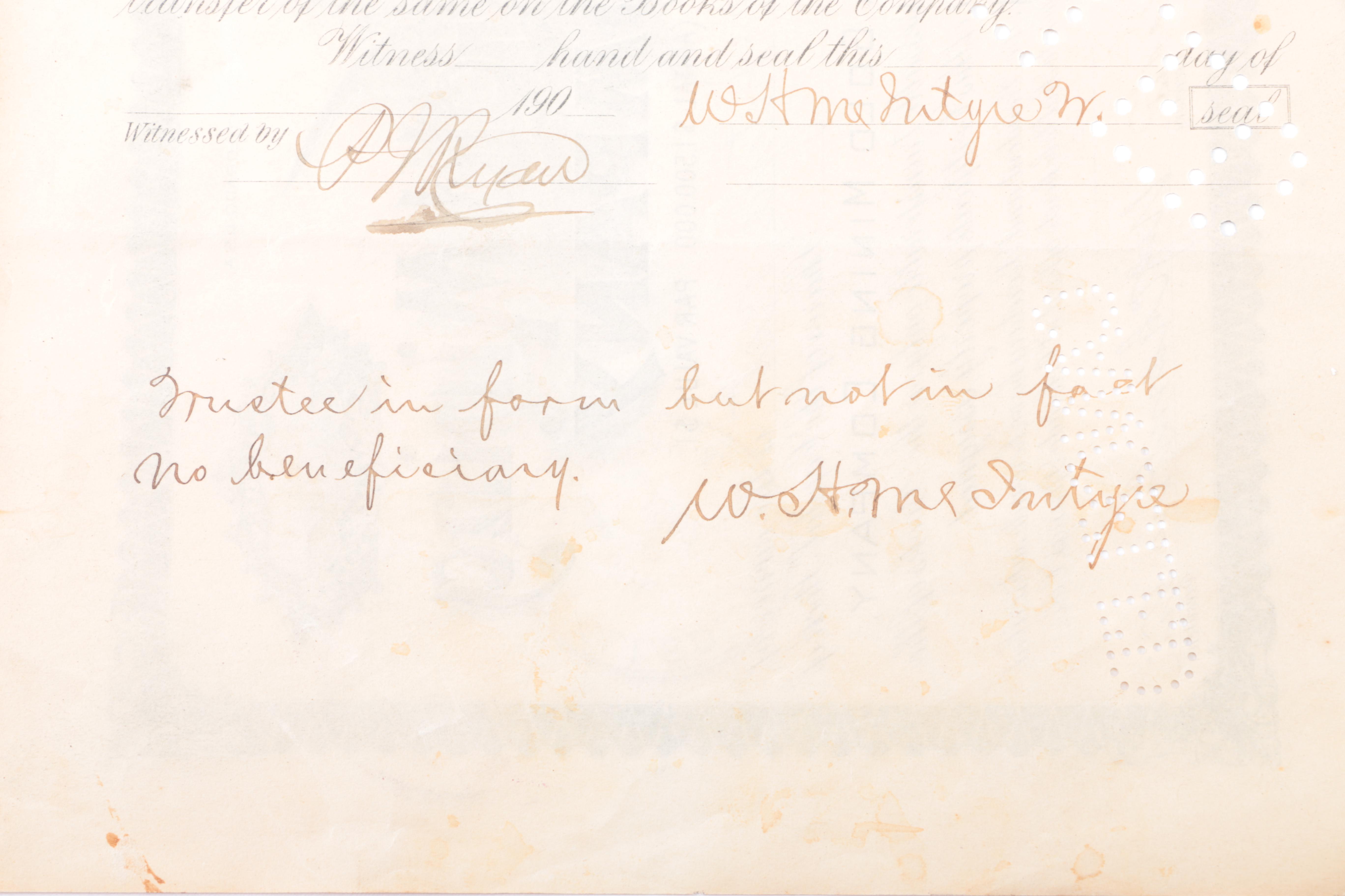 Antique Railroad and Gold Mining Share Certificates and Resin Coin Bank