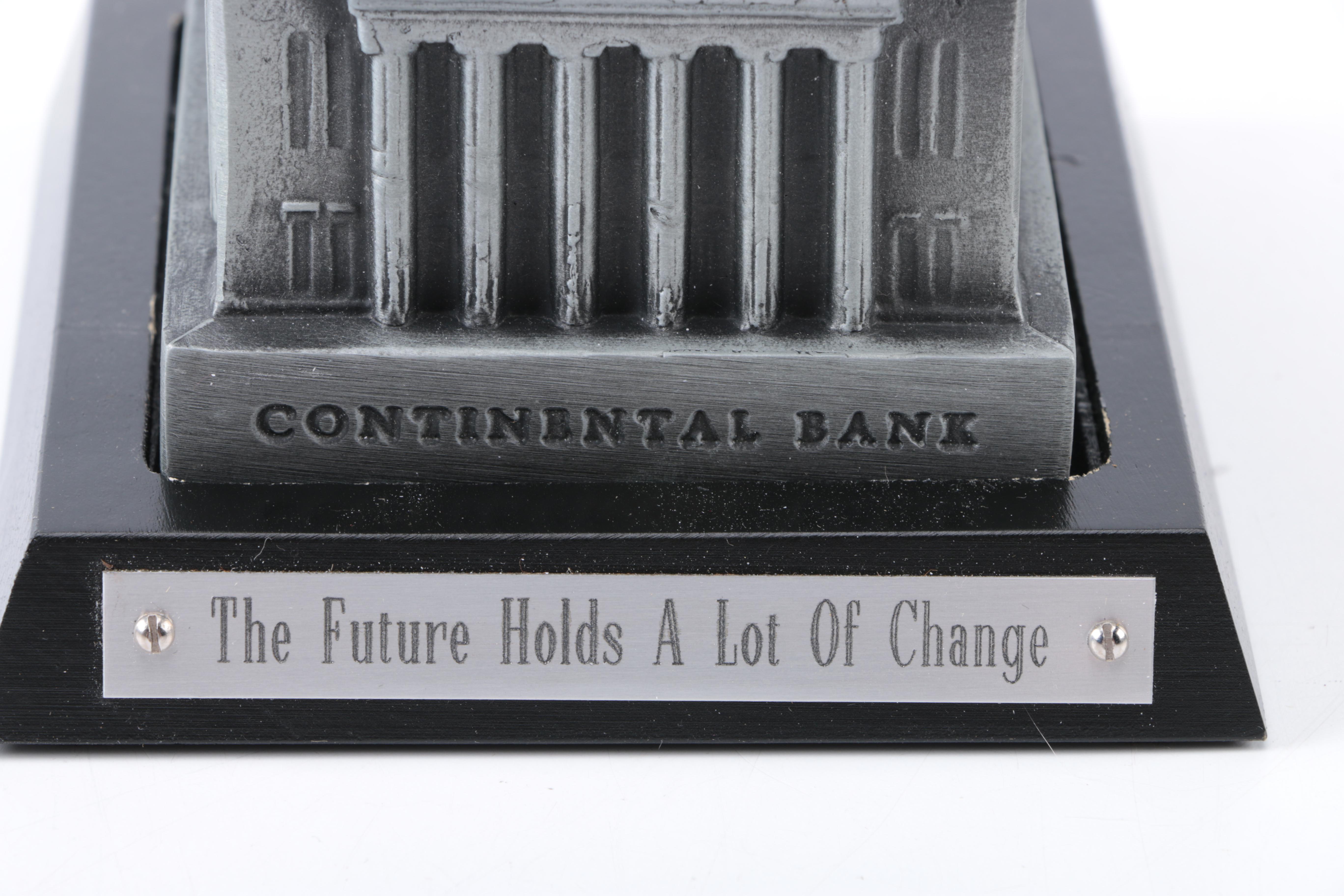 Antique Railroad and Gold Mining Share Certificates and Resin Coin Bank