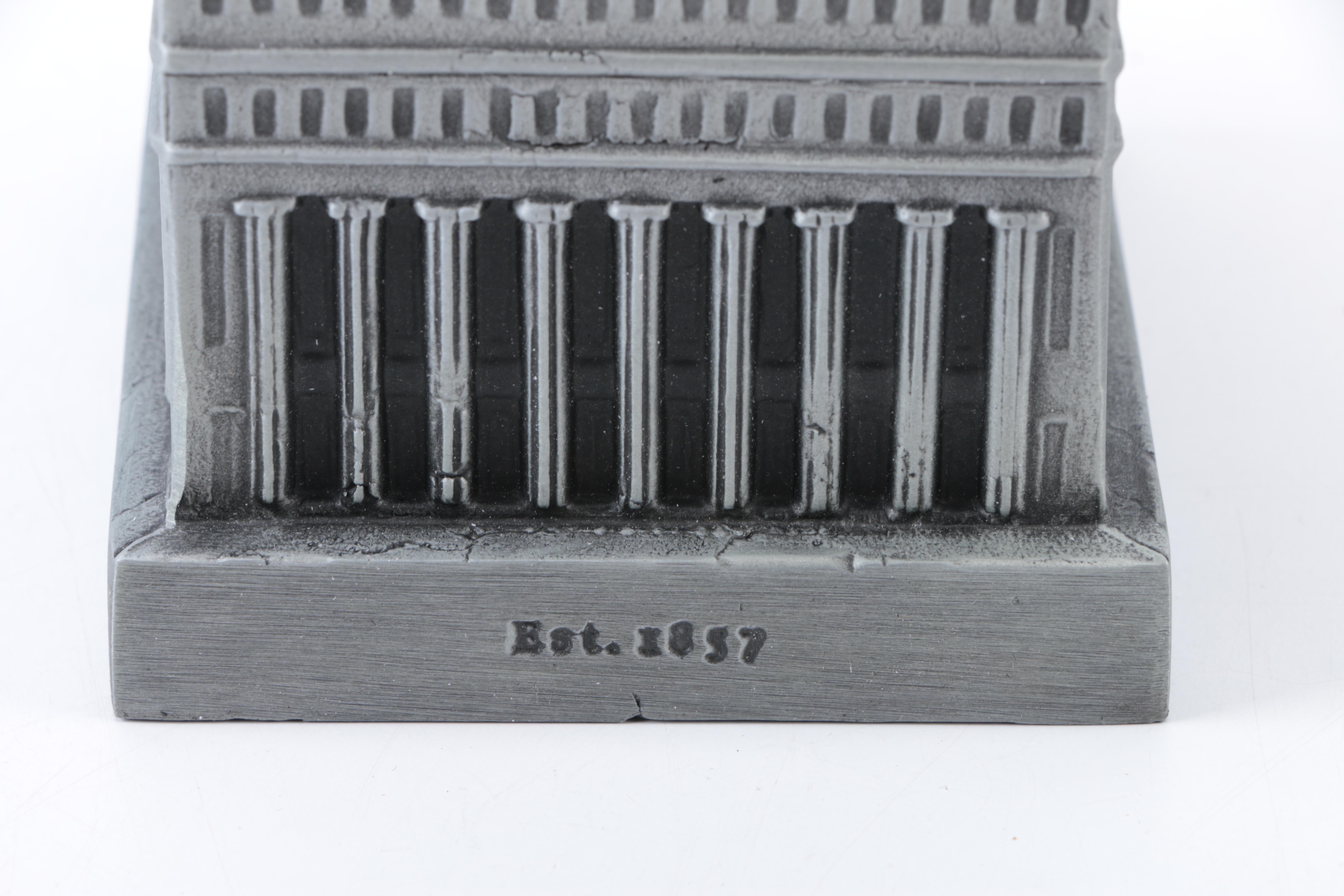 Antique Railroad and Gold Mining Share Certificates and Resin Coin Bank