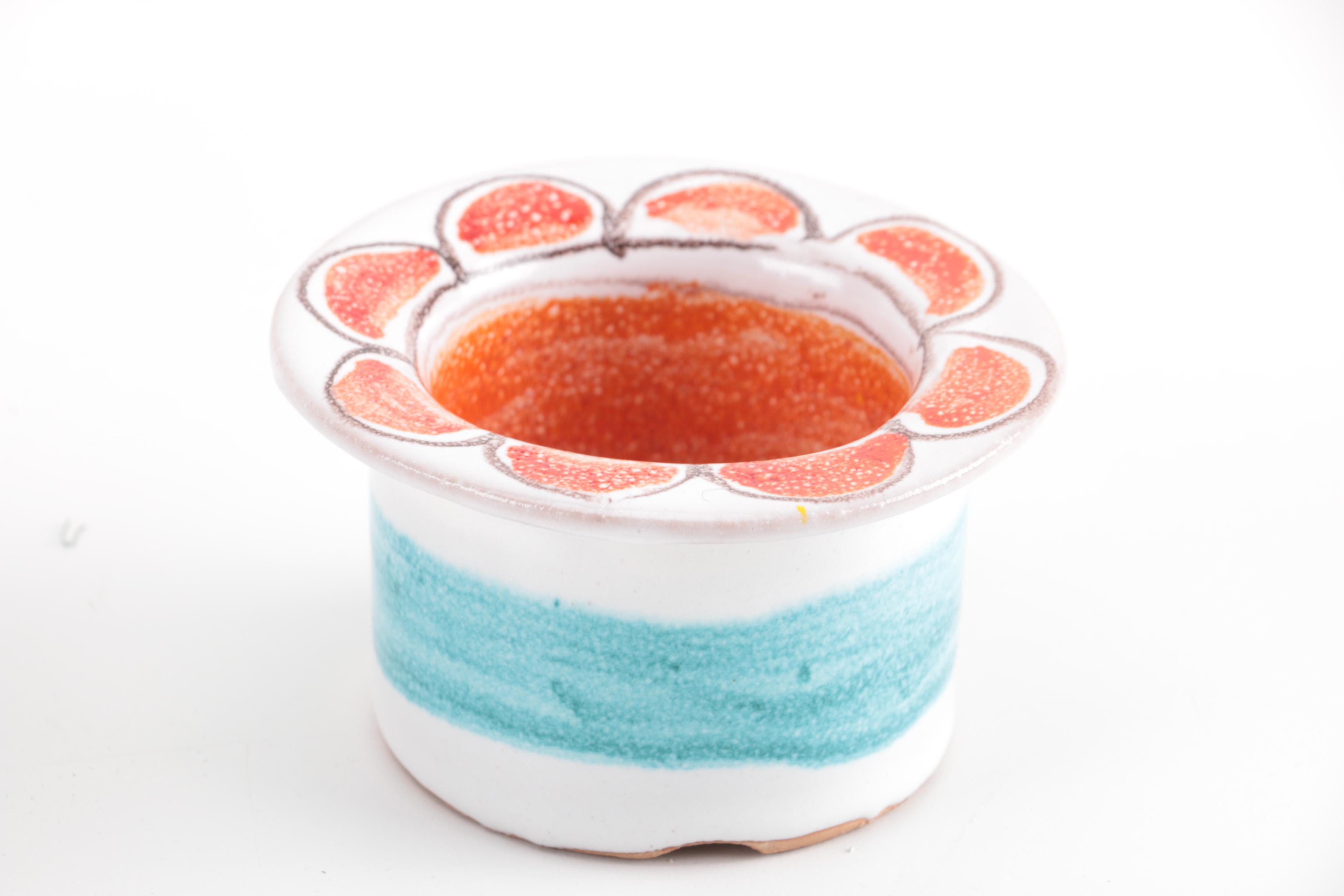 DeSimone Pottery Fish Vase and Candle Holders