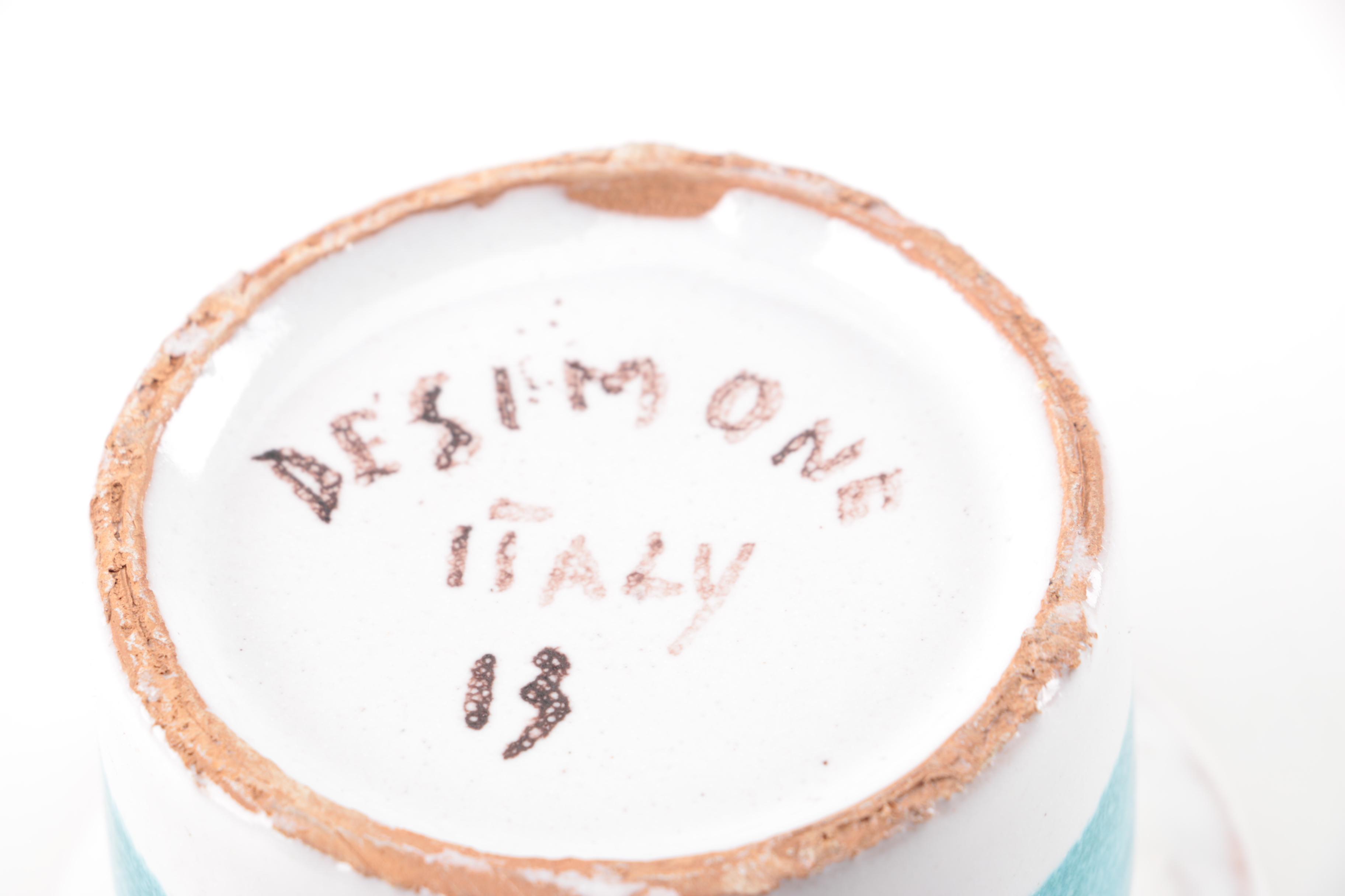 DeSimone Pottery Fish Vase and Candle Holders