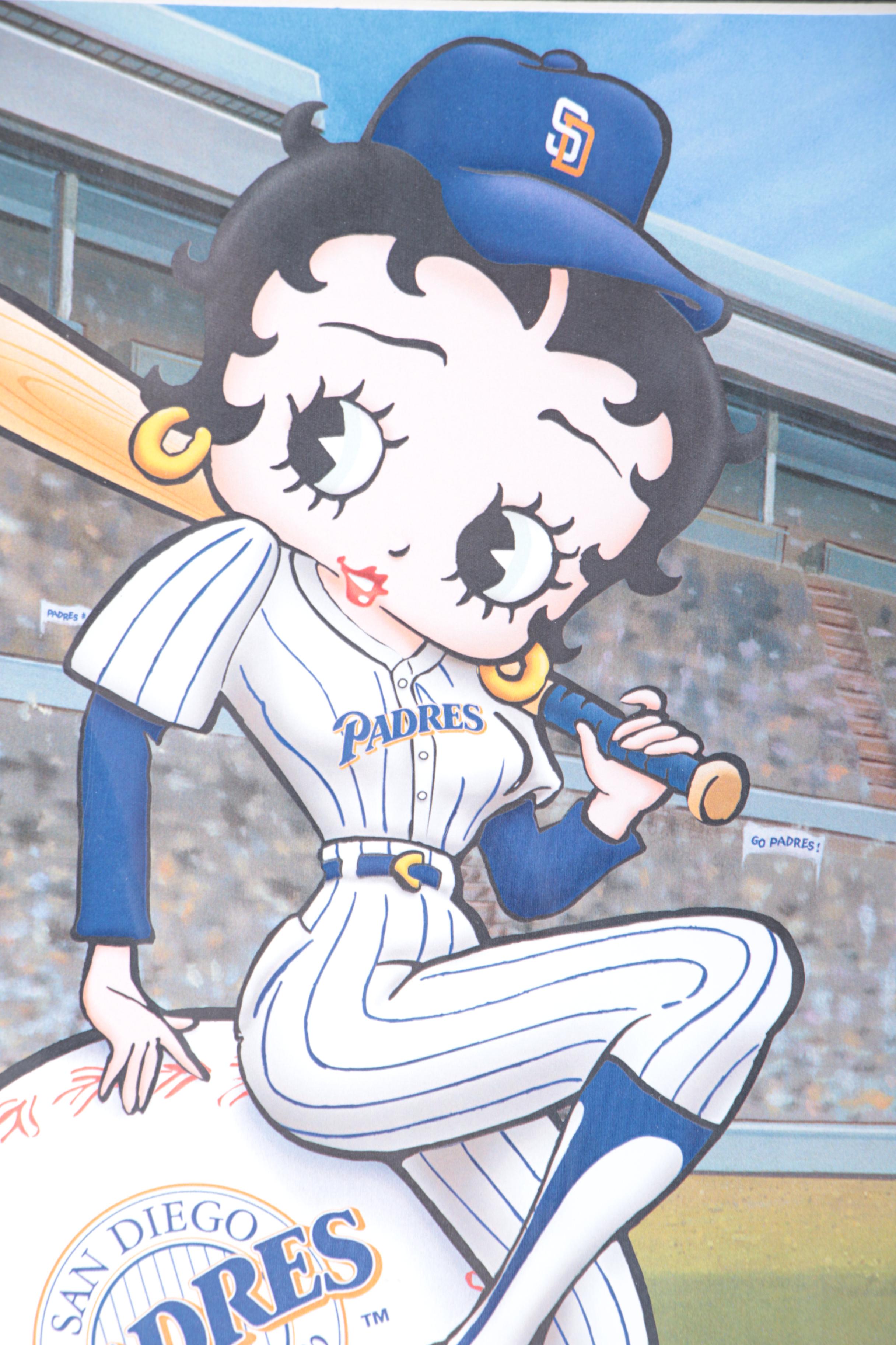 Limited Edition Offset Lithograph "Betty On Deck"