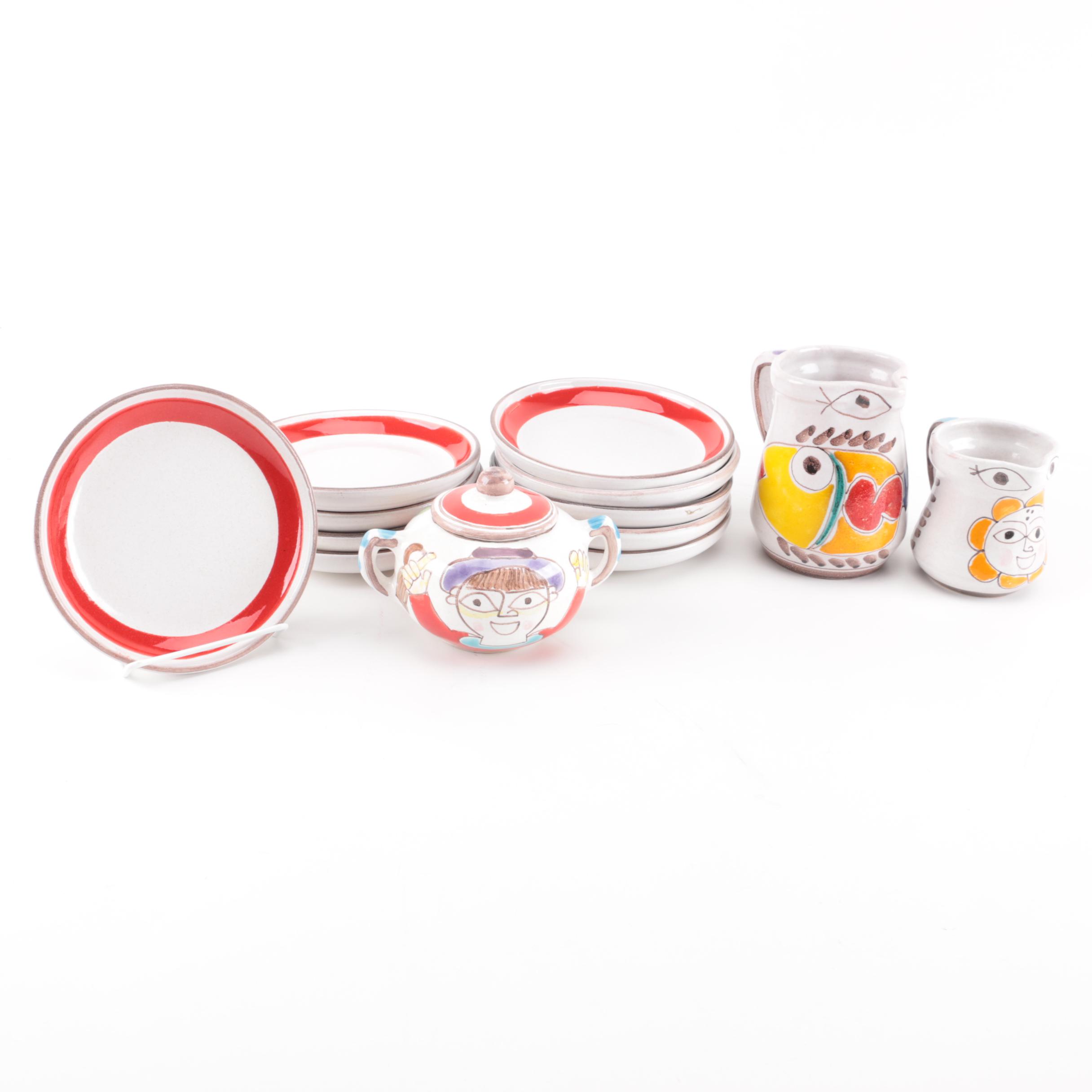 Italian Hand Painted Desimone Ceramic Tableware