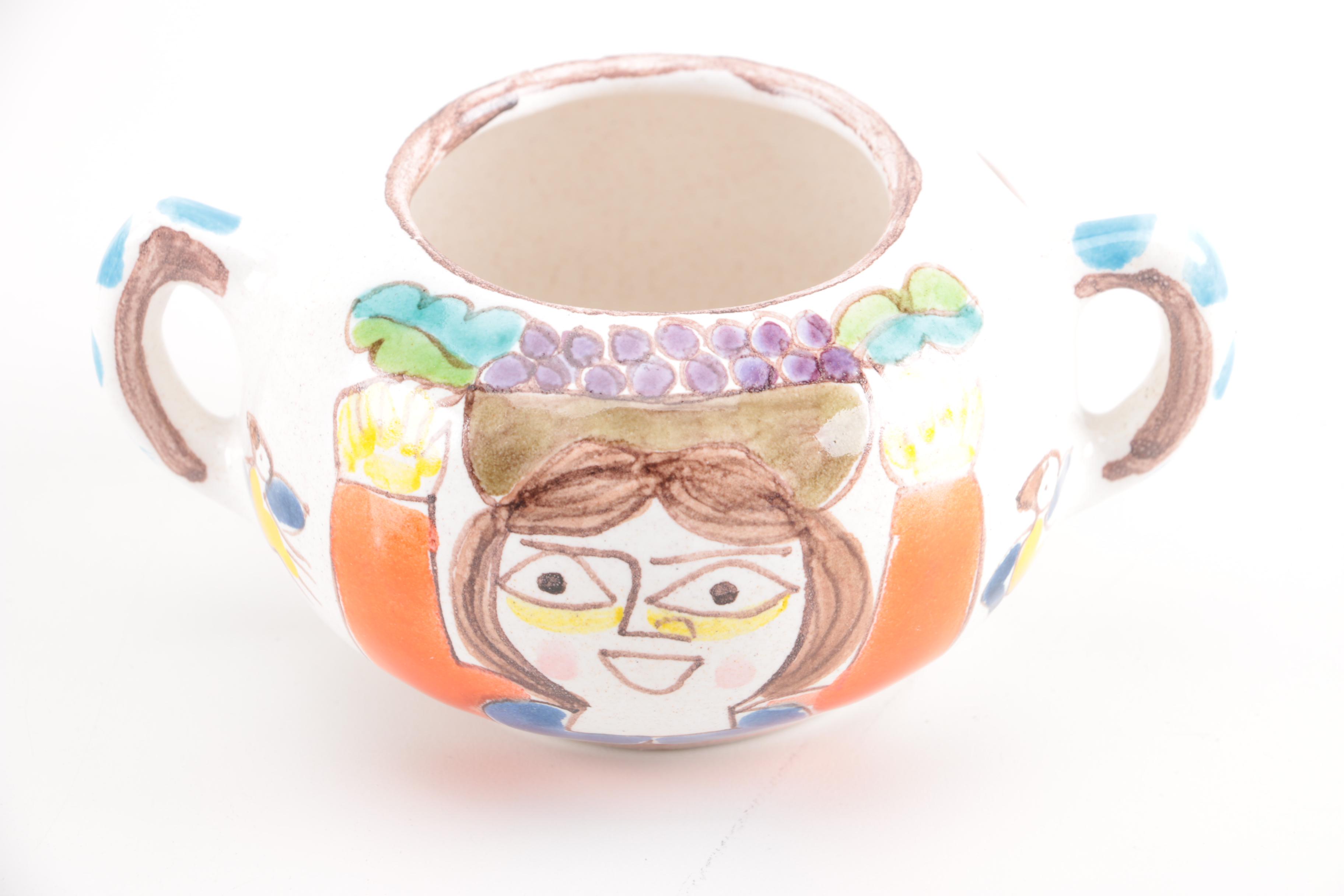 Italian Hand Painted Desimone Ceramic Tableware