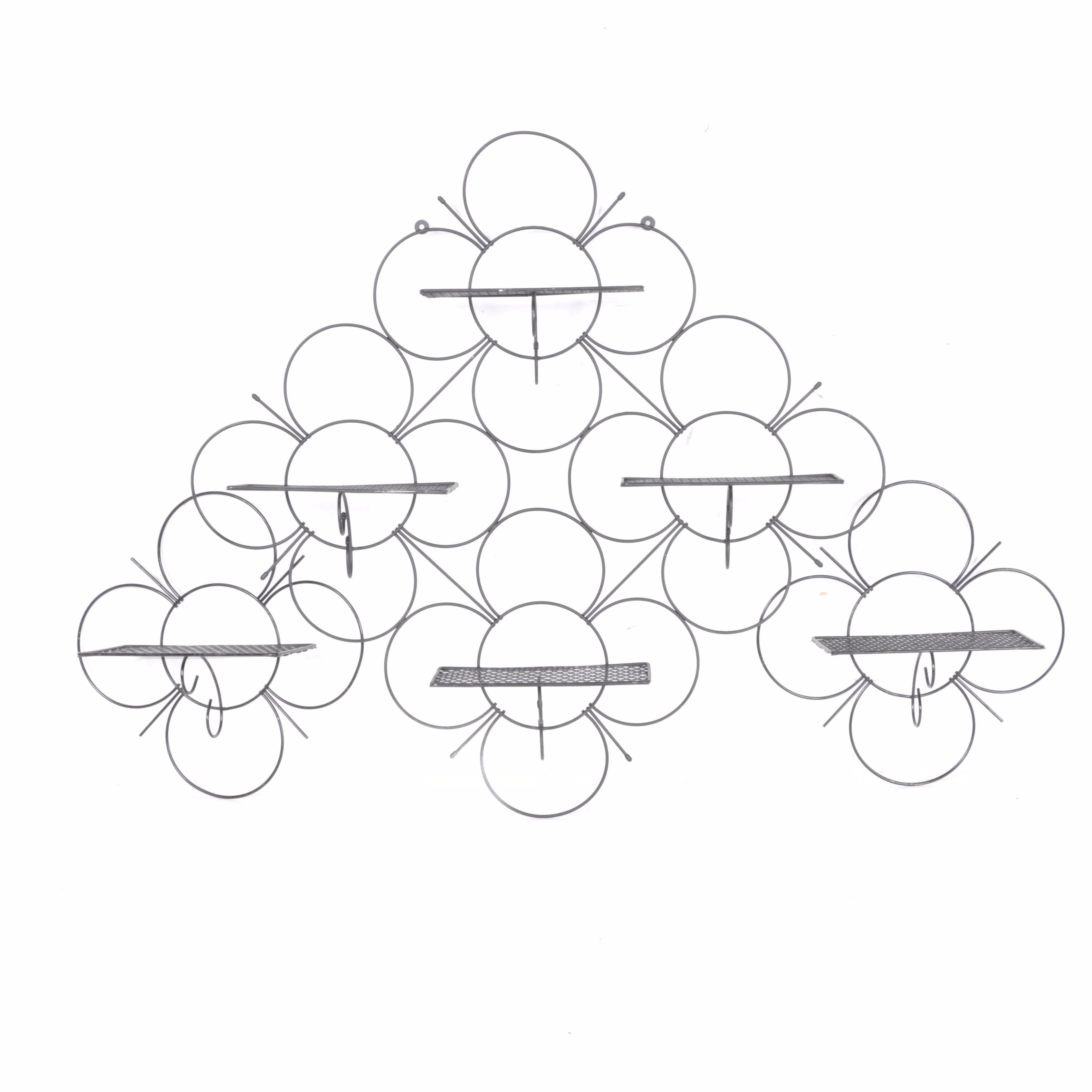 Decorative Metal Wall Hangings with Shelves