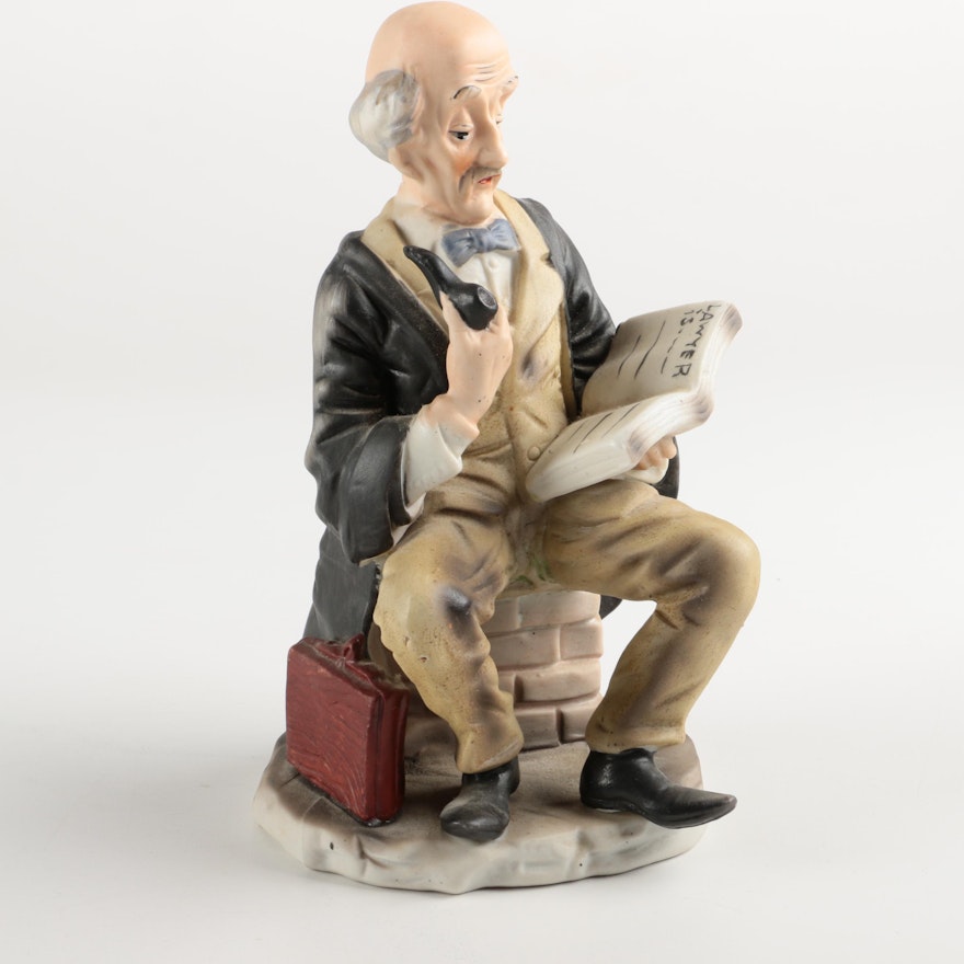 Porcelain Lawyer Figurine