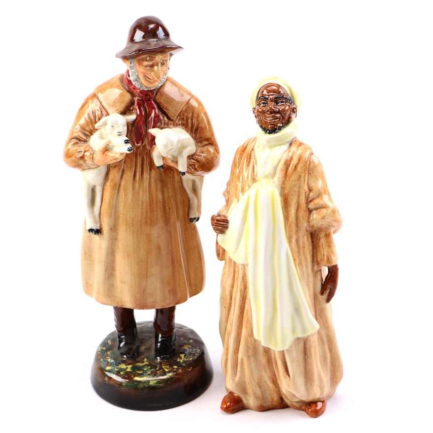 Royal Doulton "Lambing Time" and "Ibrahim" Figurines