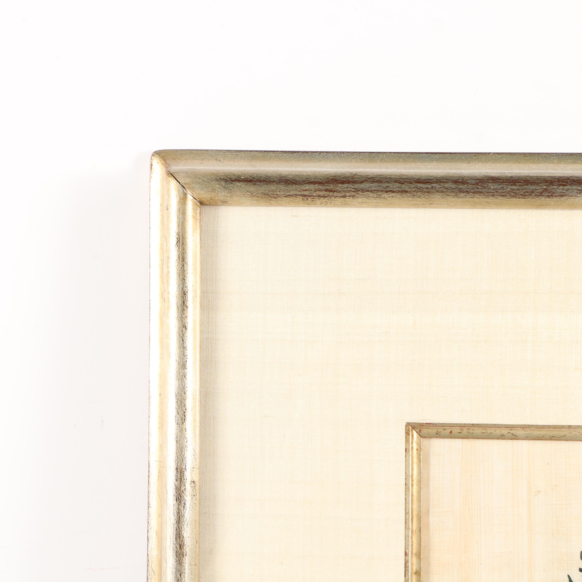 Omran Ink and Gouache Painting on Papyrus of Birds