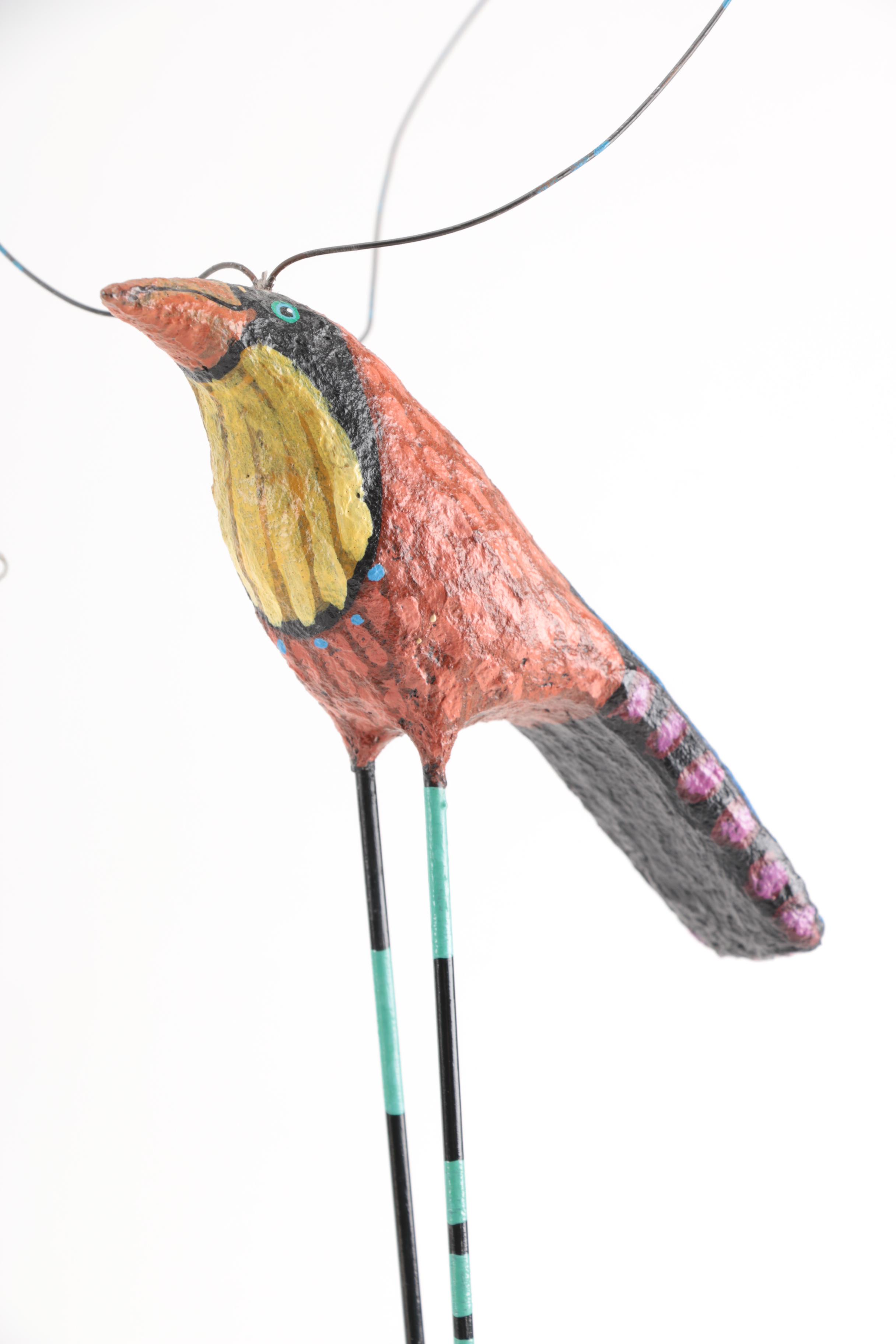 Set of Four J.W. Studio 1999-2002 "Whipple" Bird Figurines