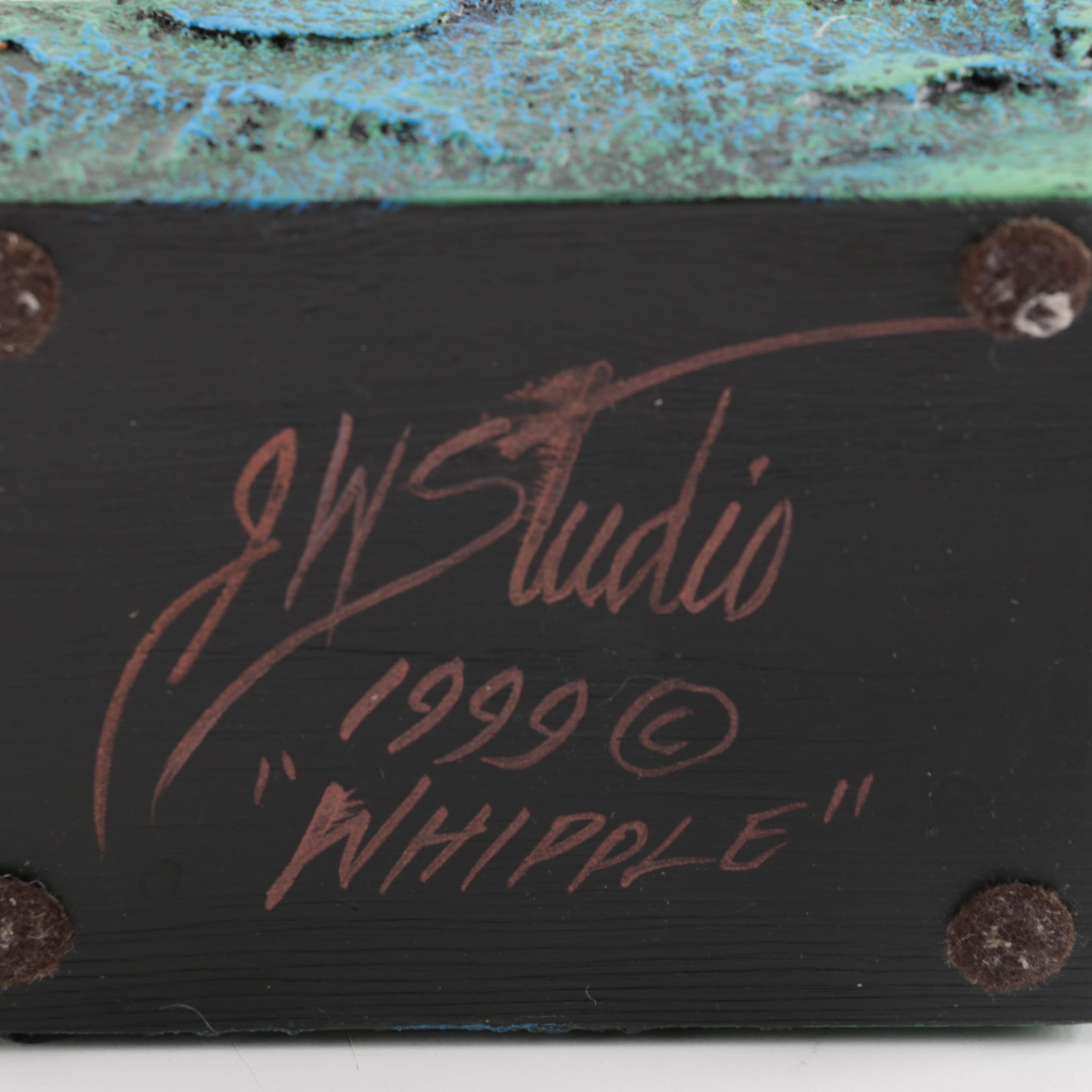 Set of Four J.W. Studio 1999-2002 "Whipple" Bird Figurines