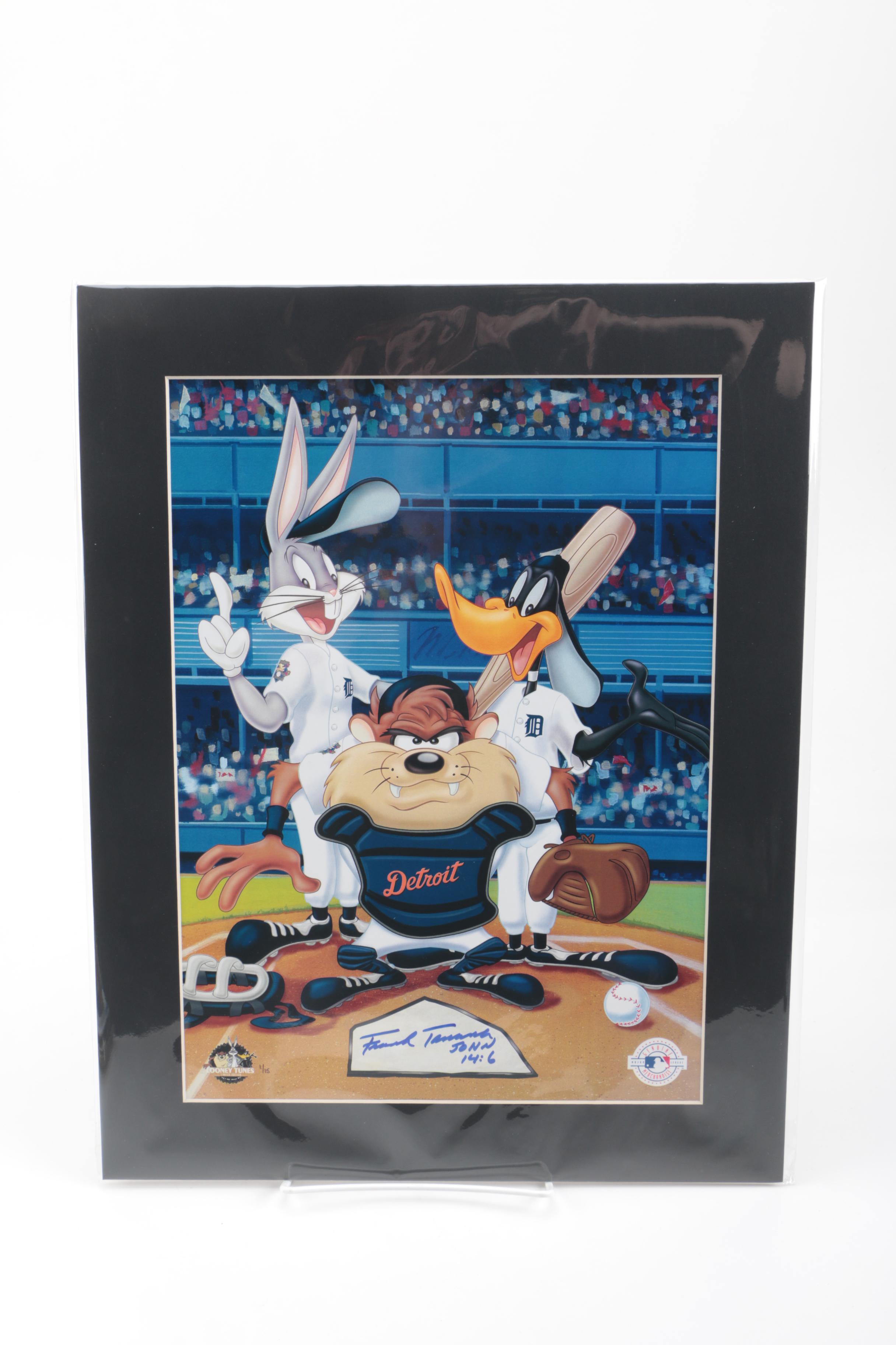 Limited Edition Autographed Detroit Tigers-Themed Giclee "At the Plate"