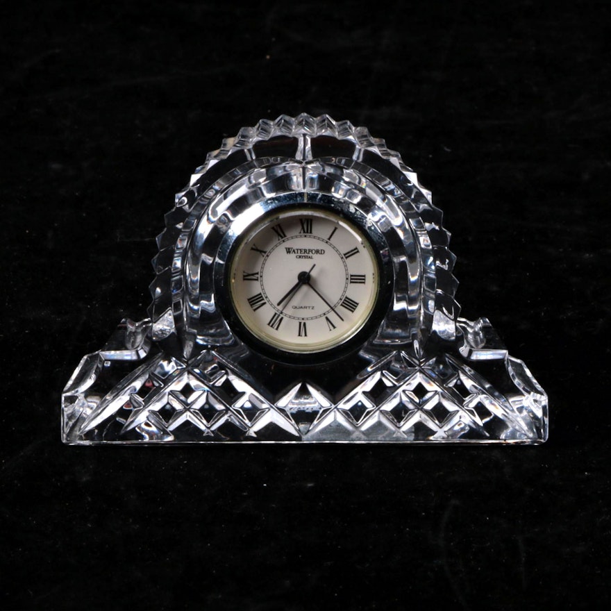 Waterford Crystal "Lismore" Desk Clock