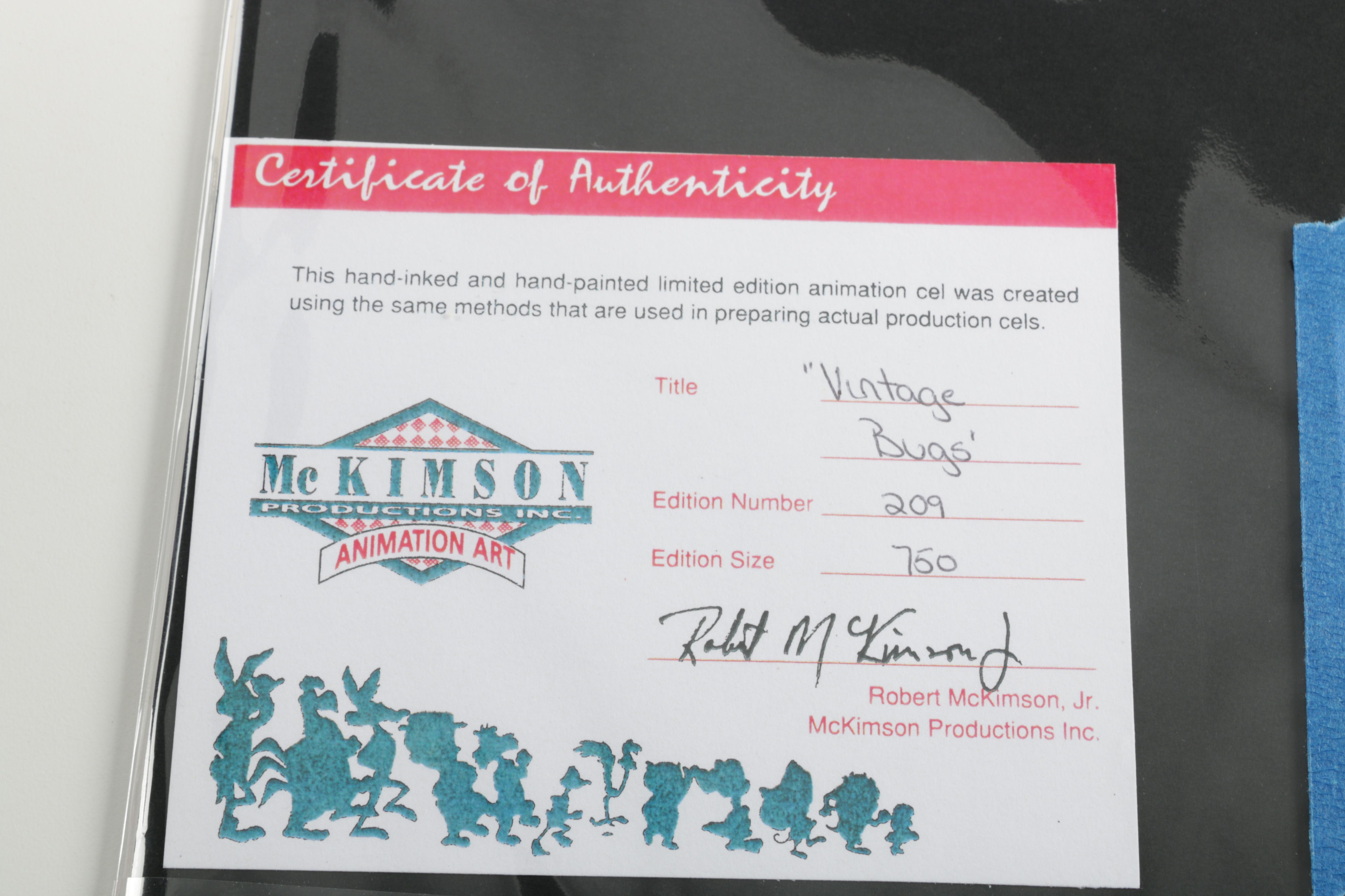 Robert McKimson Limited Edition Animation Cel "Vintage Bugs"