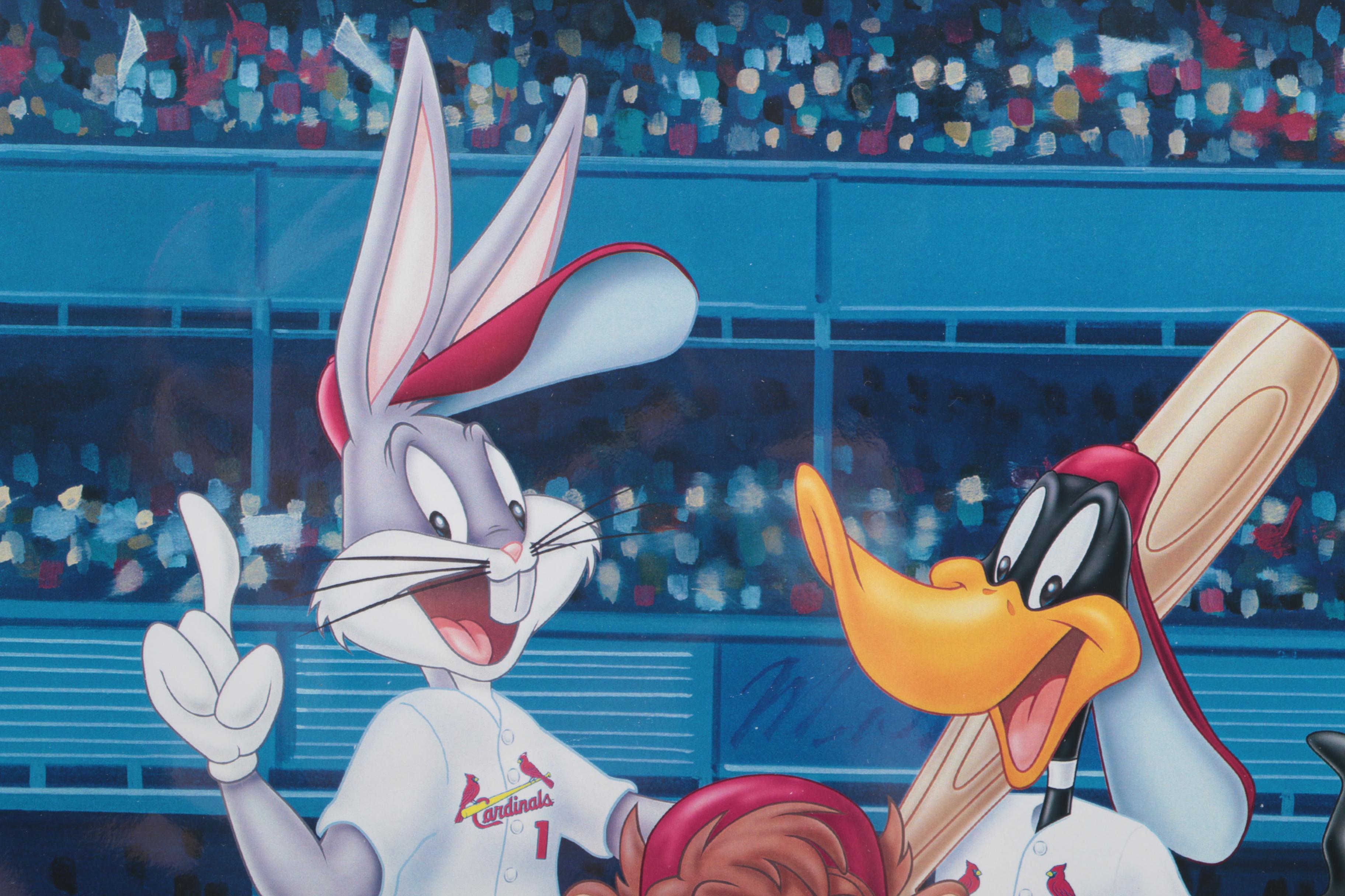 St. Louis Cardinals' Stan Musial Autographed Giclee "At the Plate"