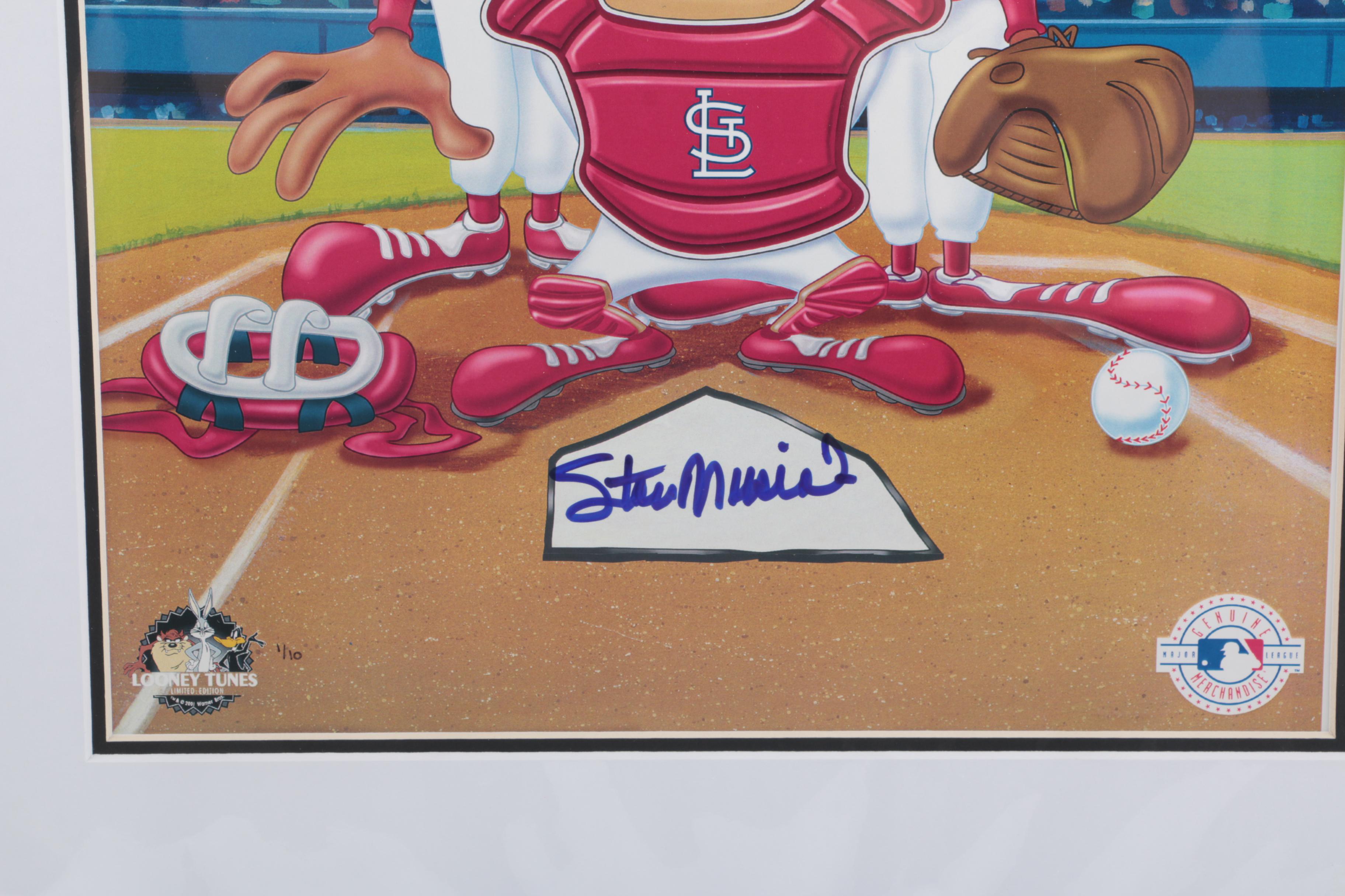 St. Louis Cardinals' Stan Musial Autographed Giclee "At the Plate"