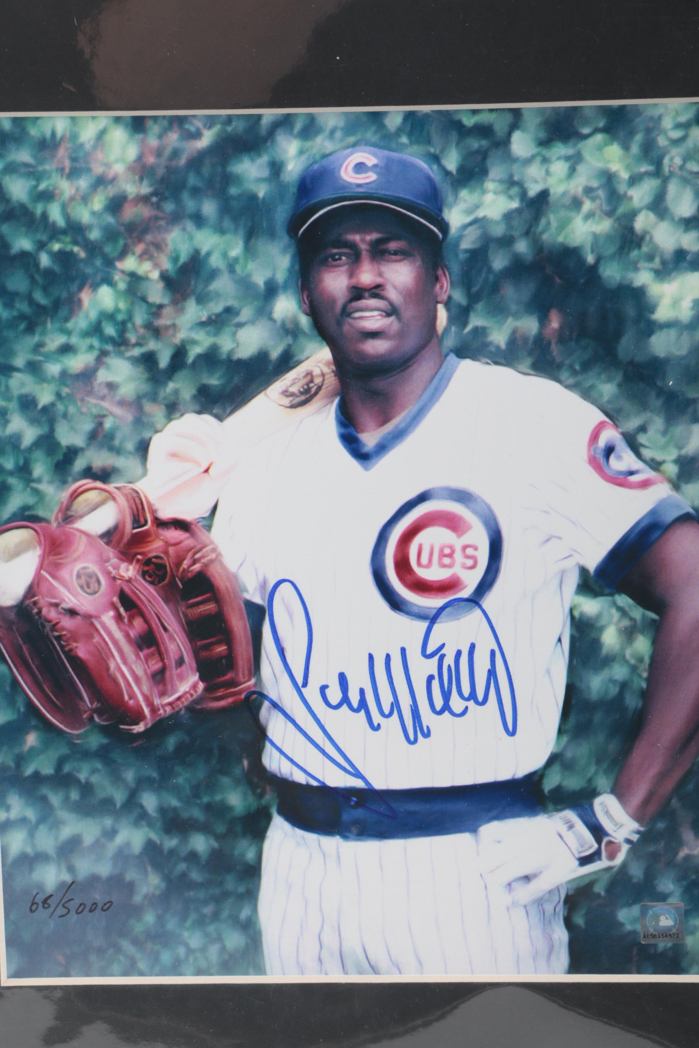 Gary Matthews and Ernie Banks Autographed Limited Edition Prints