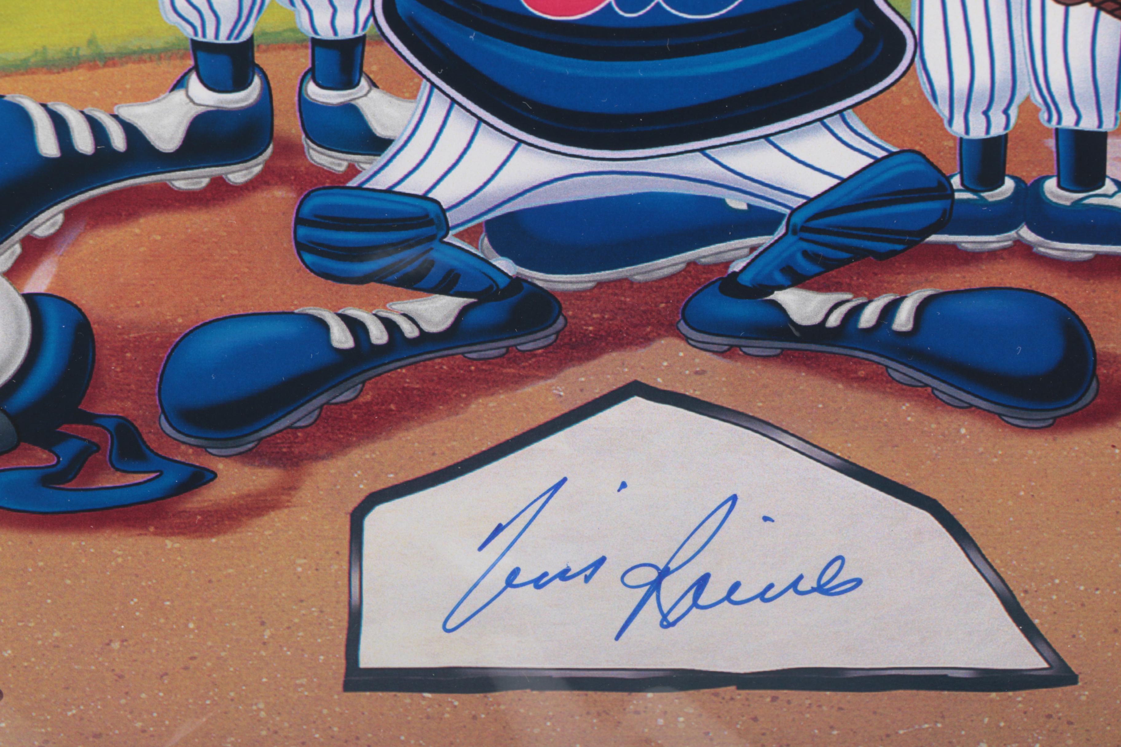 Montreal Expos' Tim Raines Autographed Giclee "At the Plate"