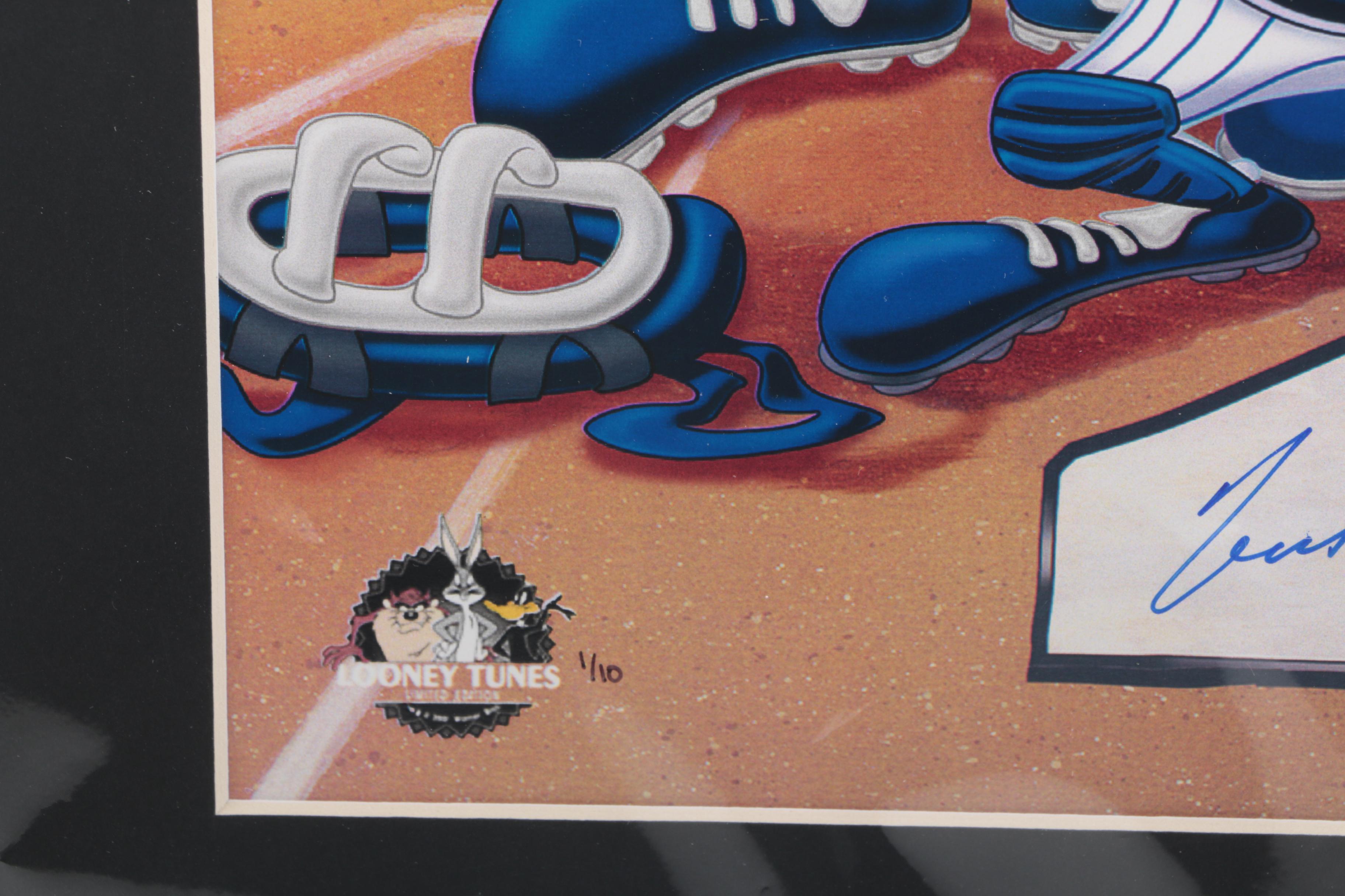 Montreal Expos' Tim Raines Autographed Giclee "At the Plate"