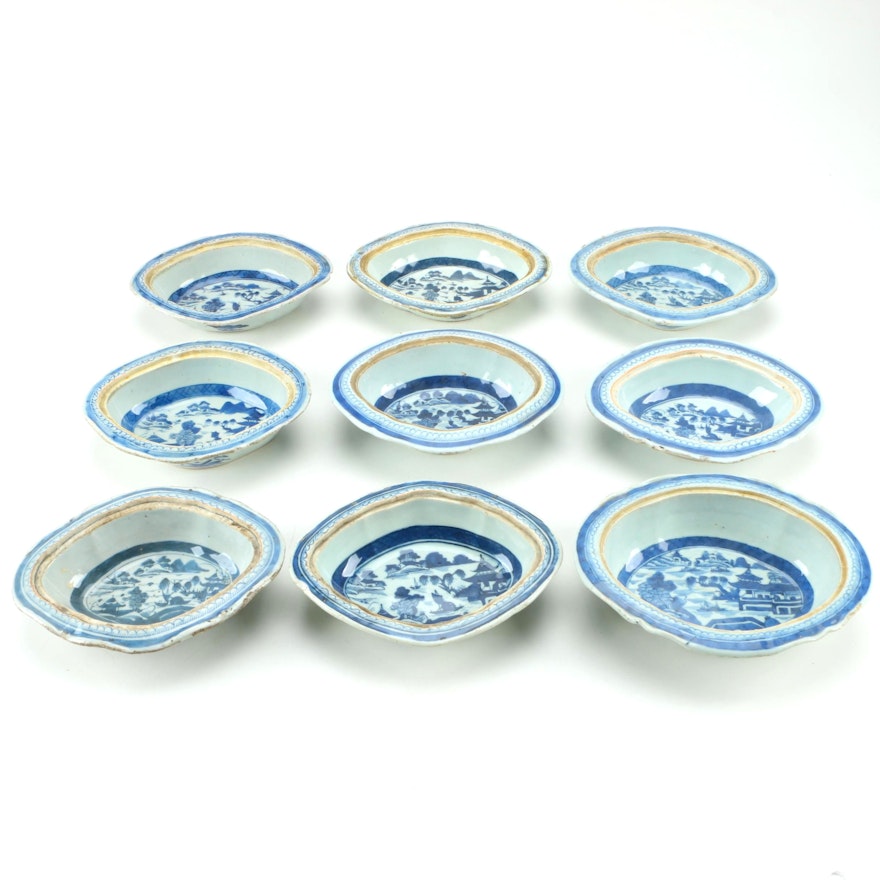 Antique Canton Chinese Export Dishes