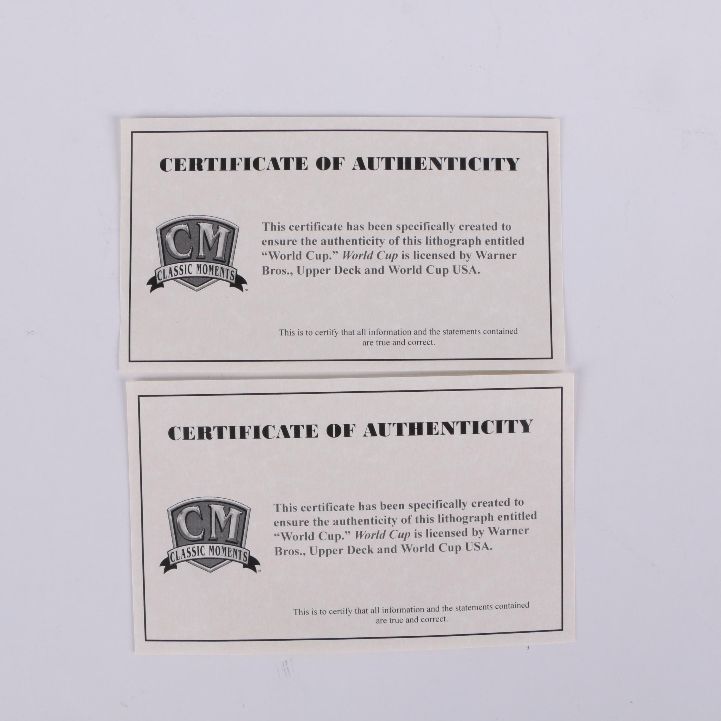 Toon Art, Inc. Offset Lithograph "World Cup Toons"