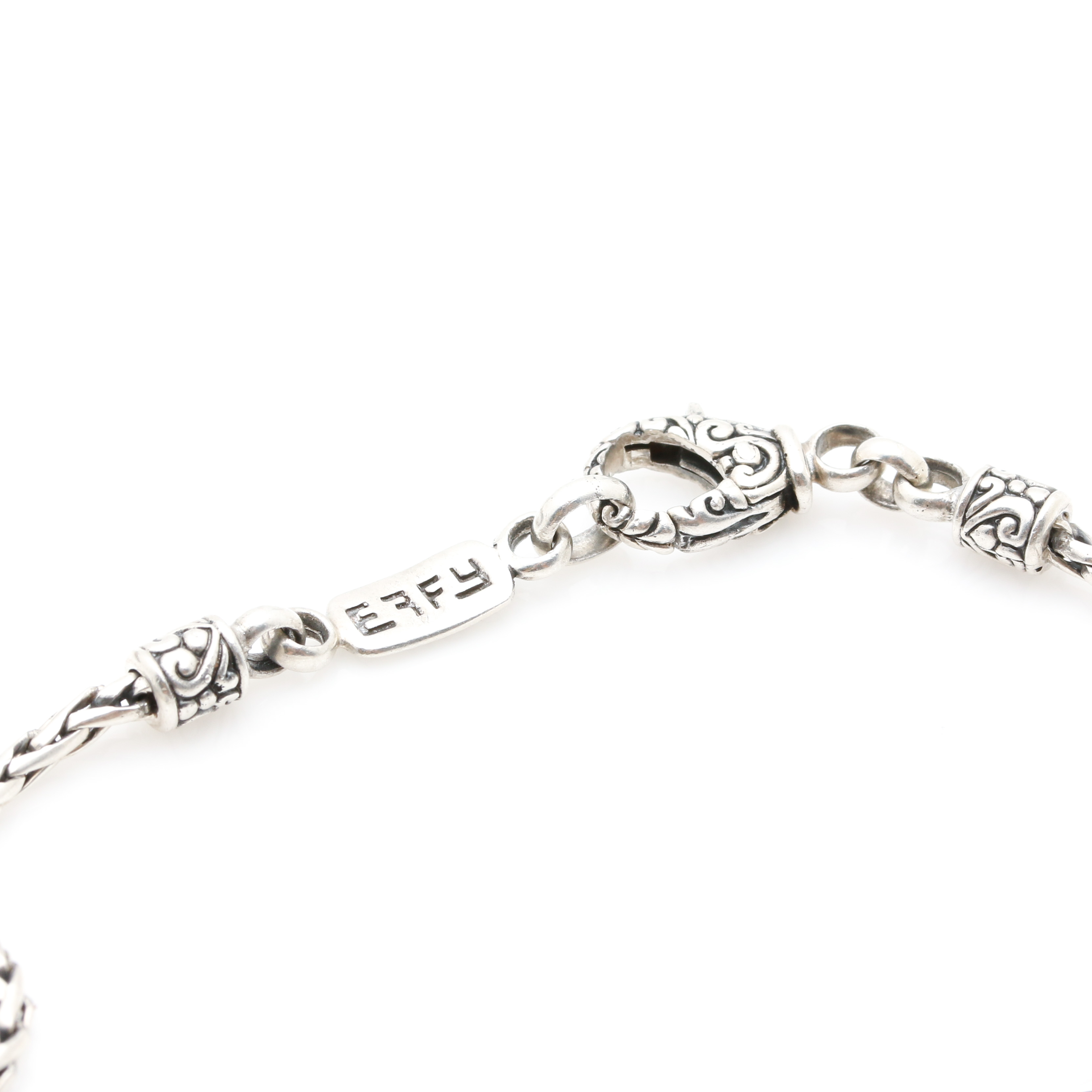 Sterling Silver Necklace and Bracelet Including Effy