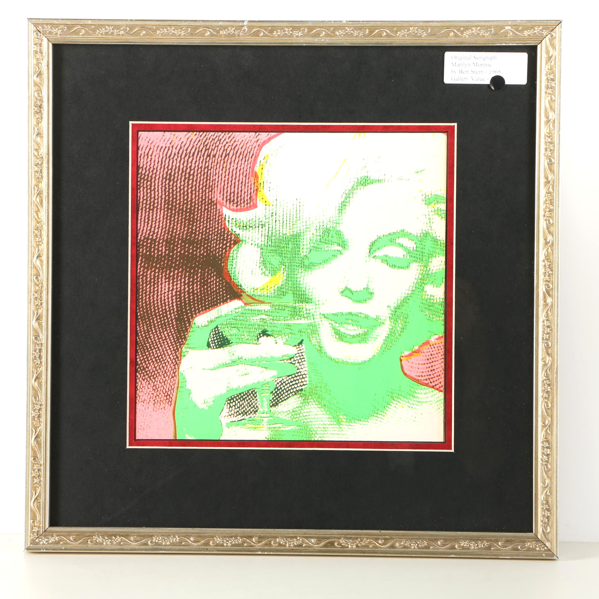 Bert Stern Serigraph of Marilyn Monroe