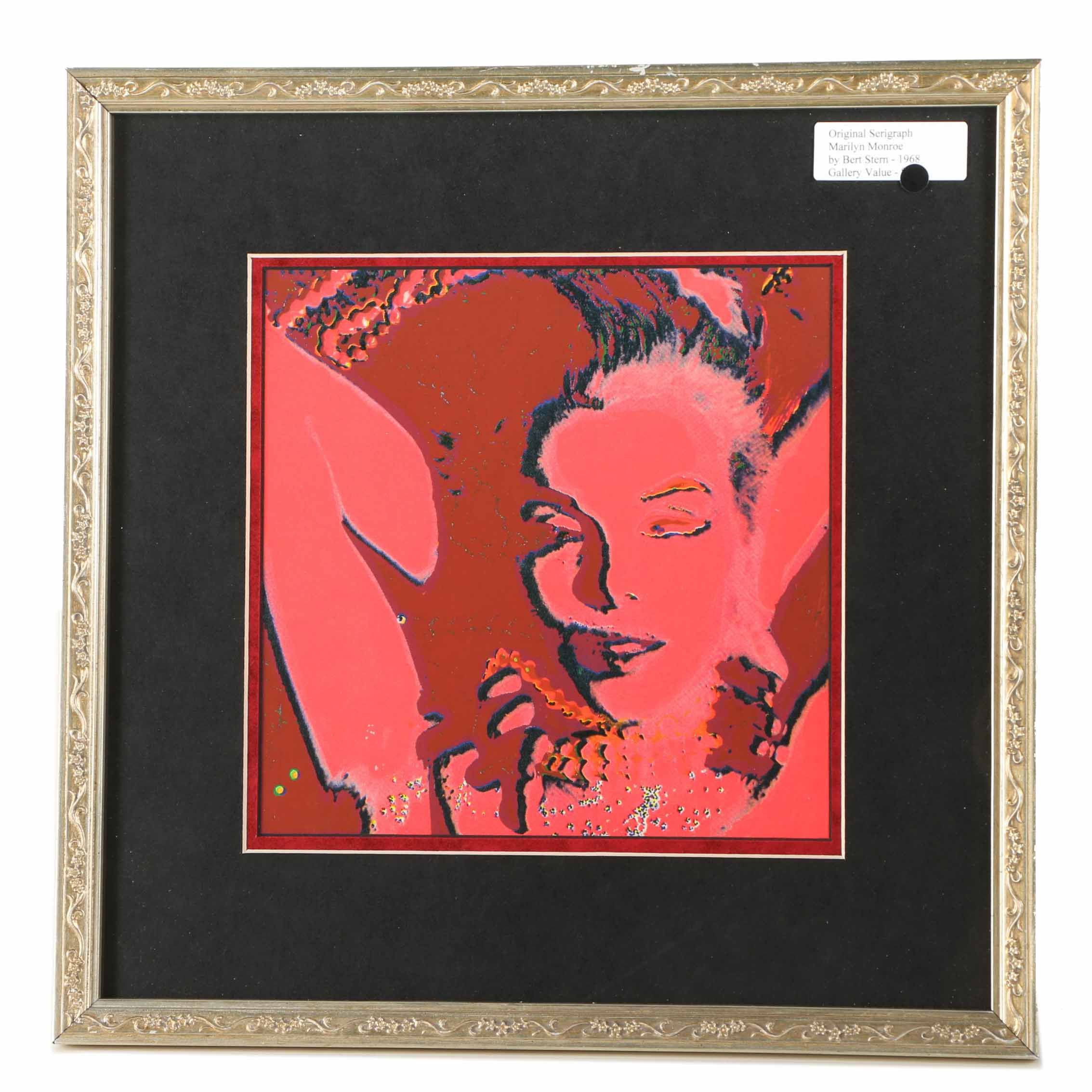 Bert Stern Serigraph on Paper  "Marilyn Monroe Trip #8"