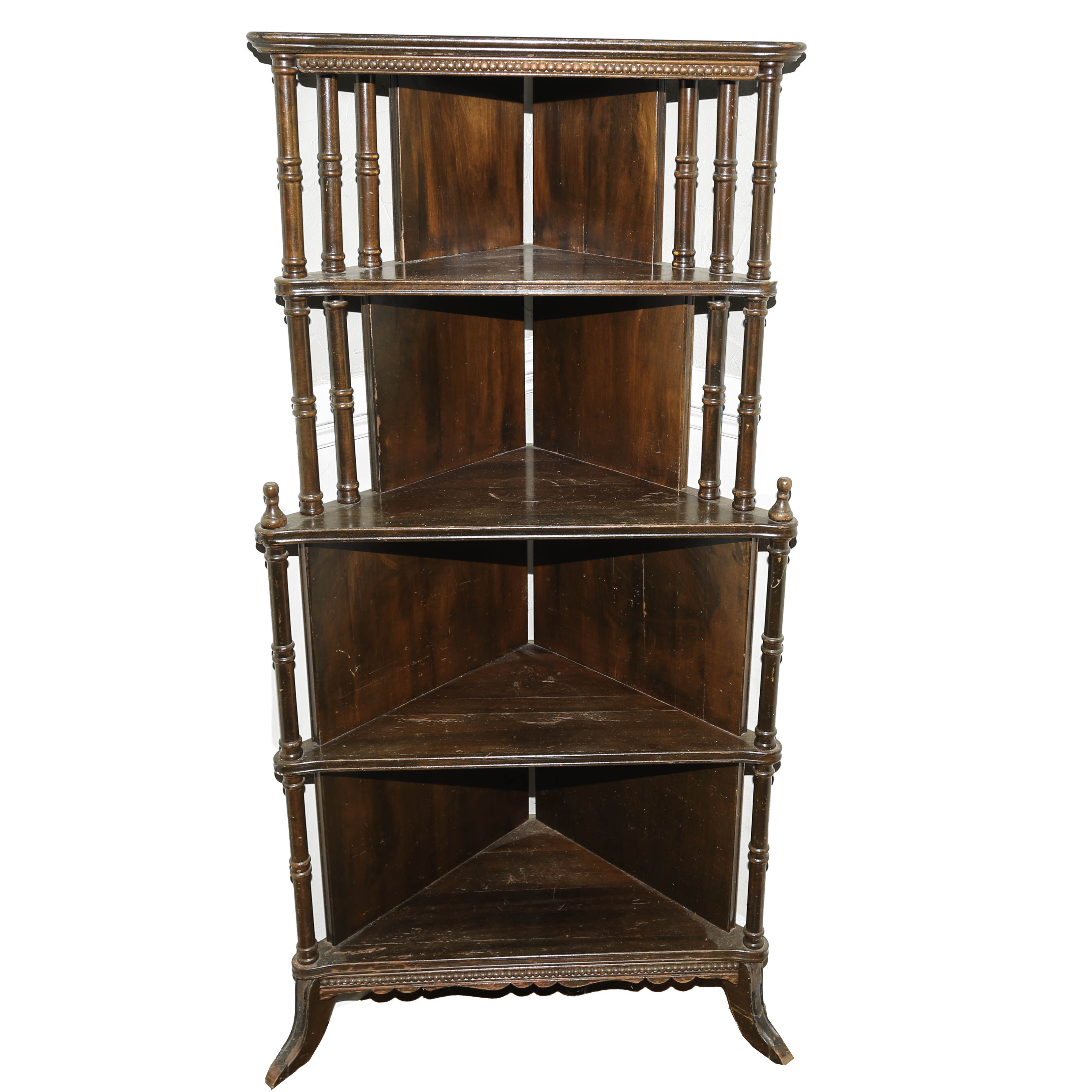 Victorian Style Corner Display Shelf