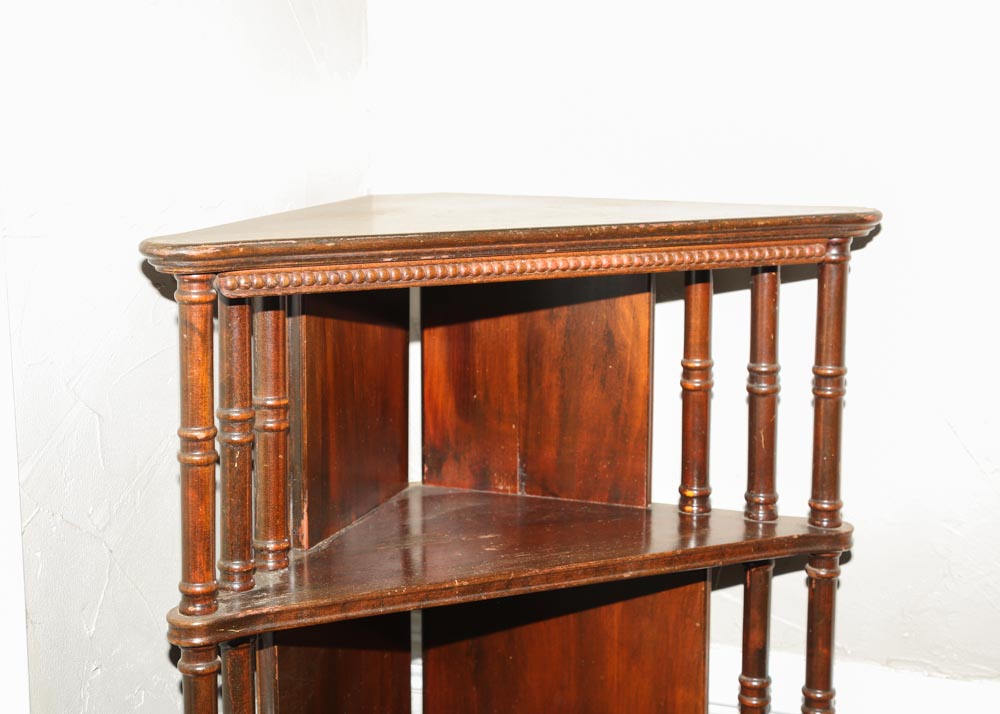 Victorian Style Corner Display Shelf