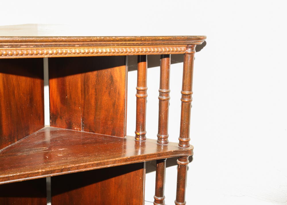 Victorian Style Corner Display Shelf