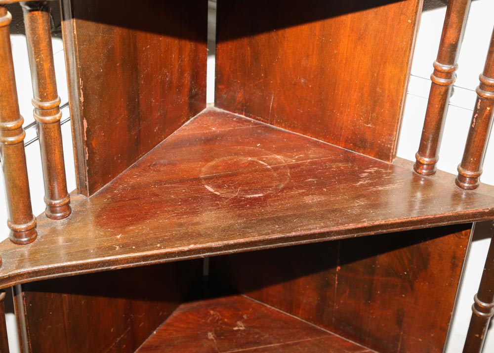 Victorian Style Corner Display Shelf