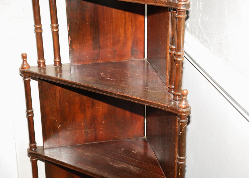 Victorian Style Corner Display Shelf