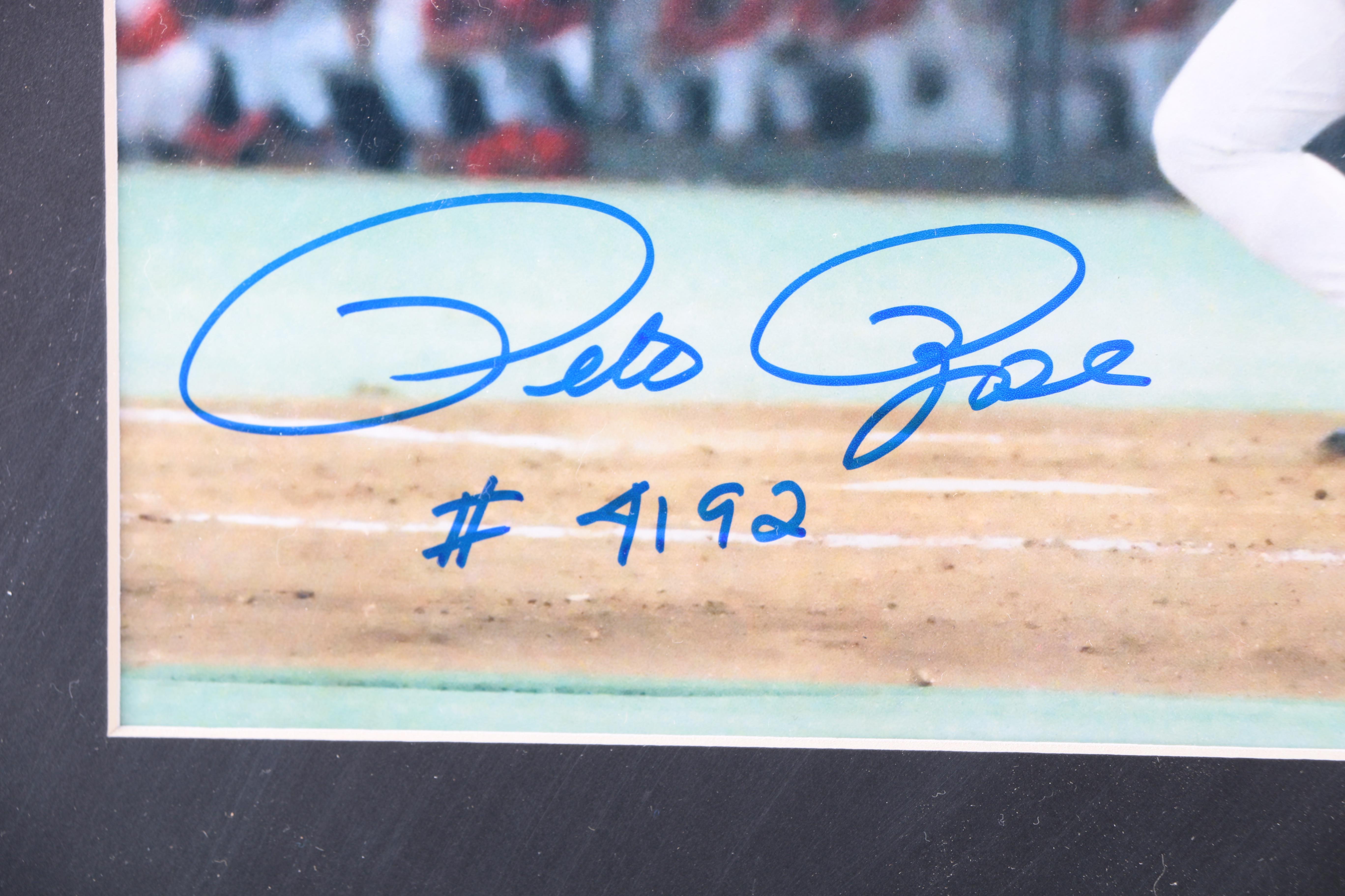 Pete Rose Autographed Digital Print Photograph