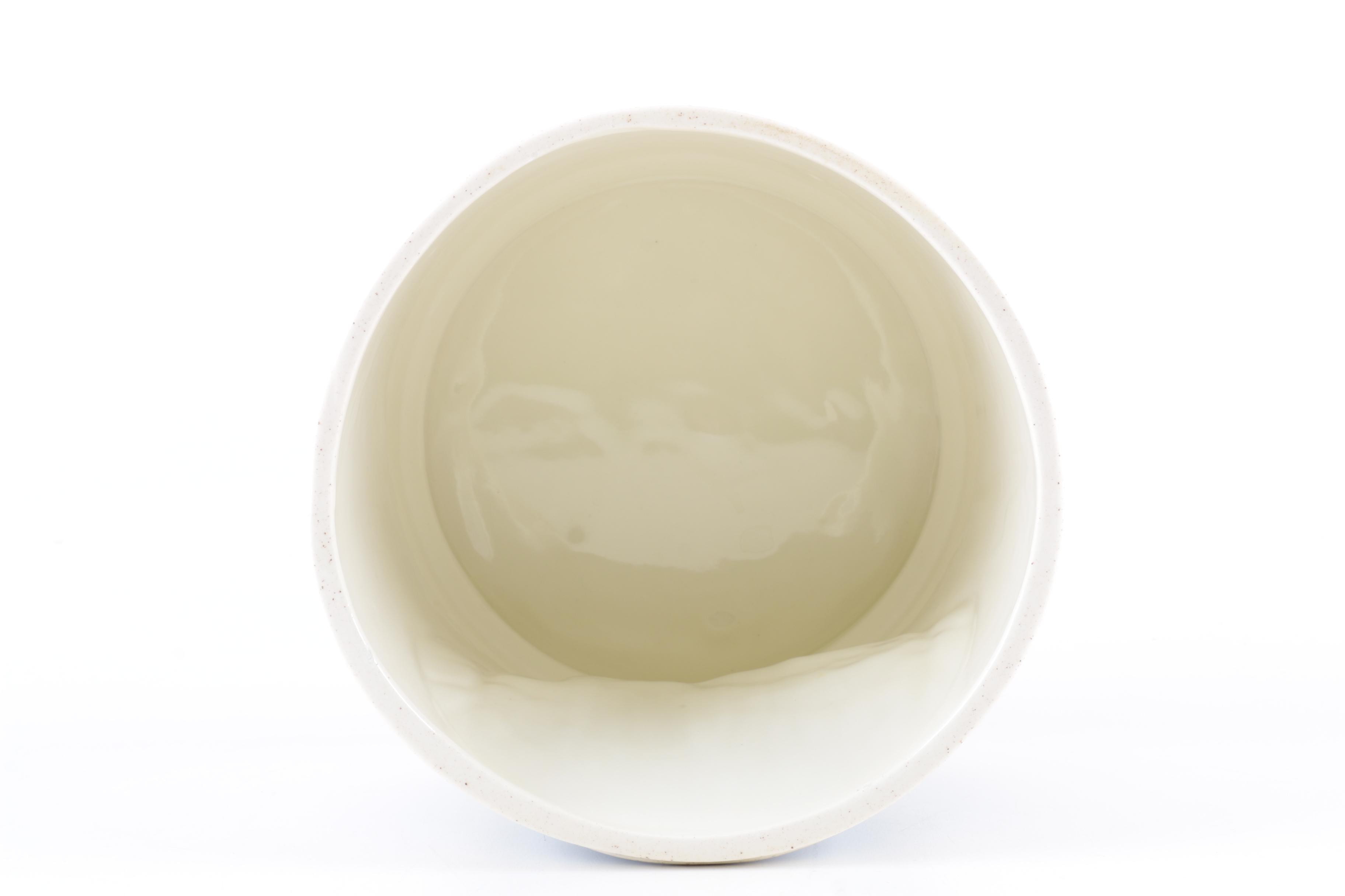 Porcelain Cookie Jar with Rural Scene