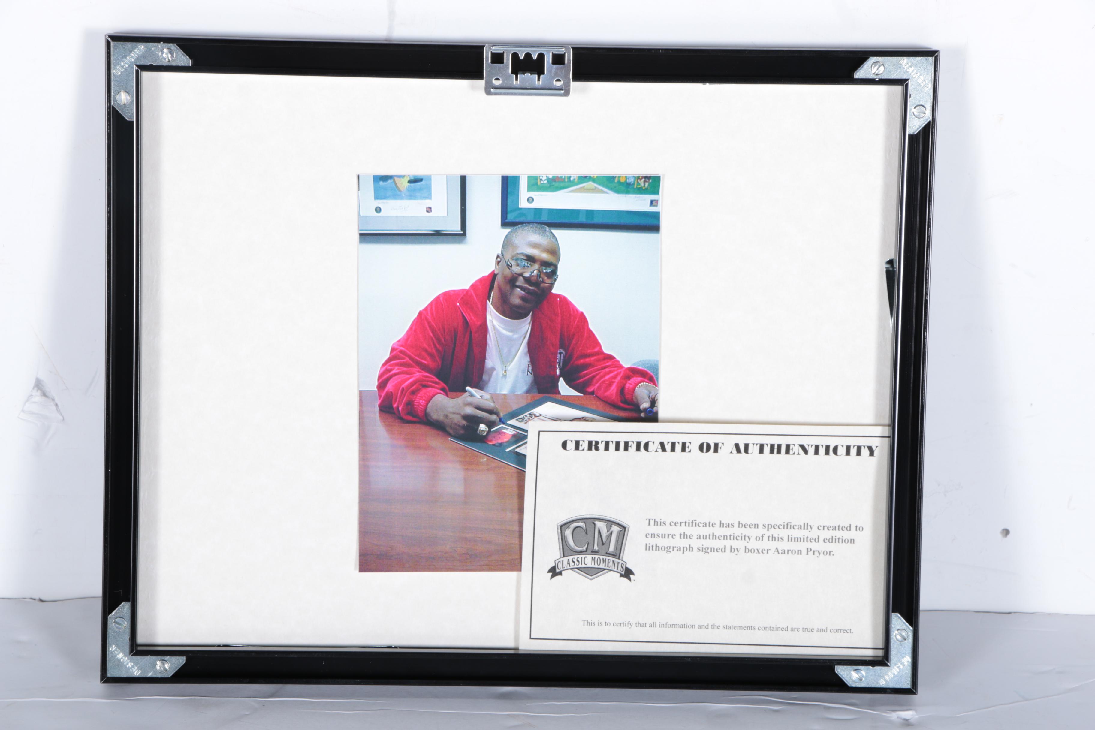 Limited Edition Offset Lithograph on Paper of Aaron Pryor