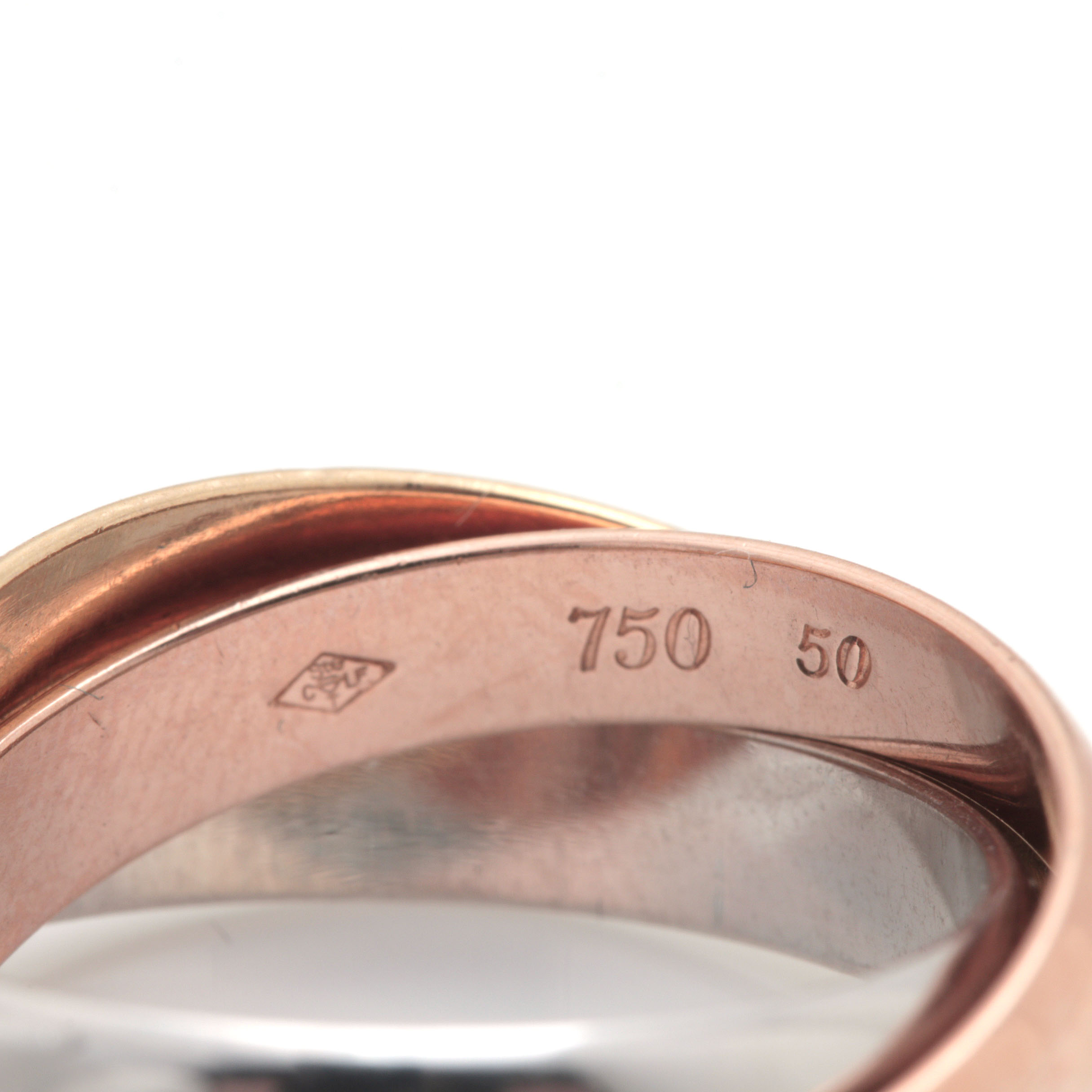 18K Tri-Color Gold "Les Must de Cartier" Trinity® Ring