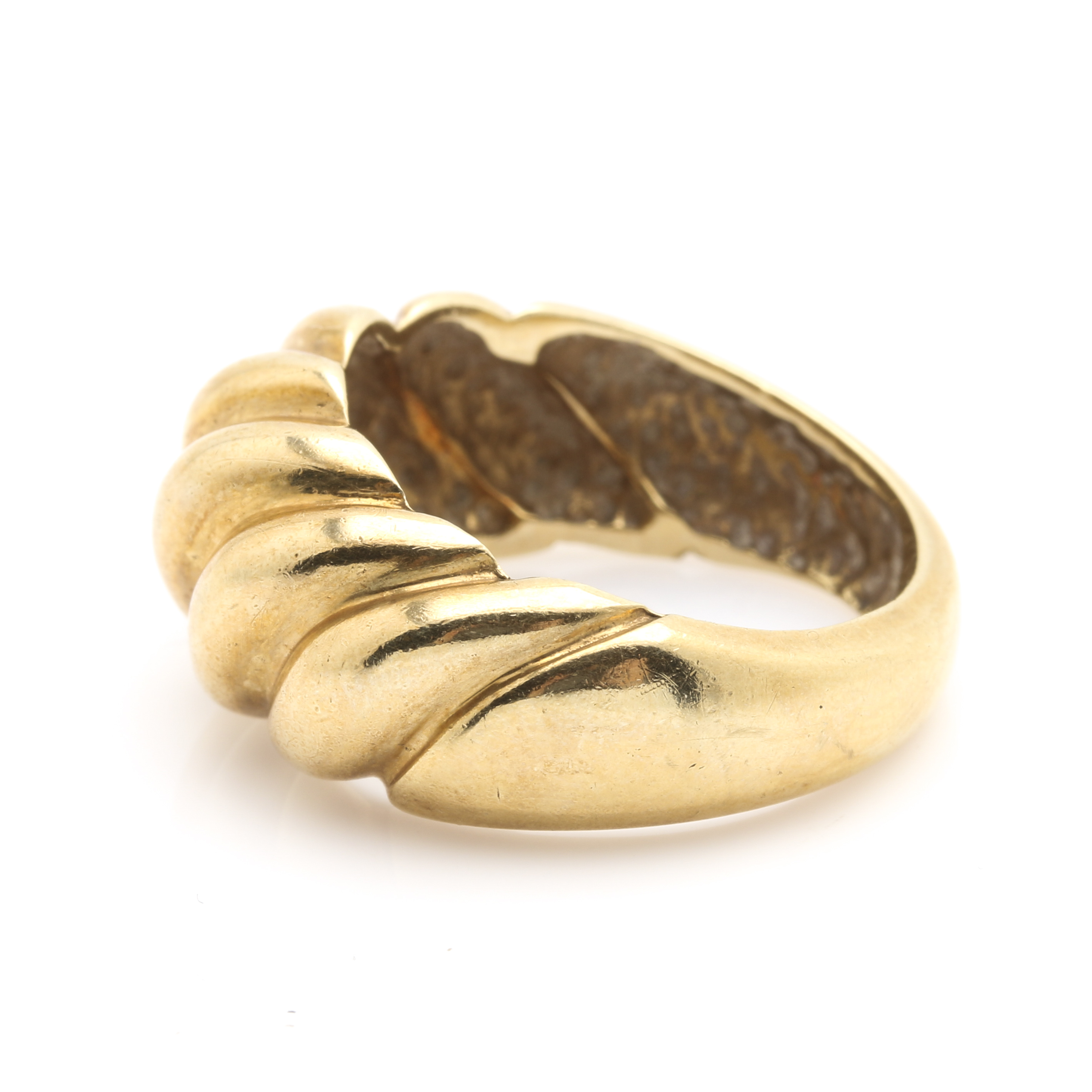 14K Yellow Gold Shrimp Ring